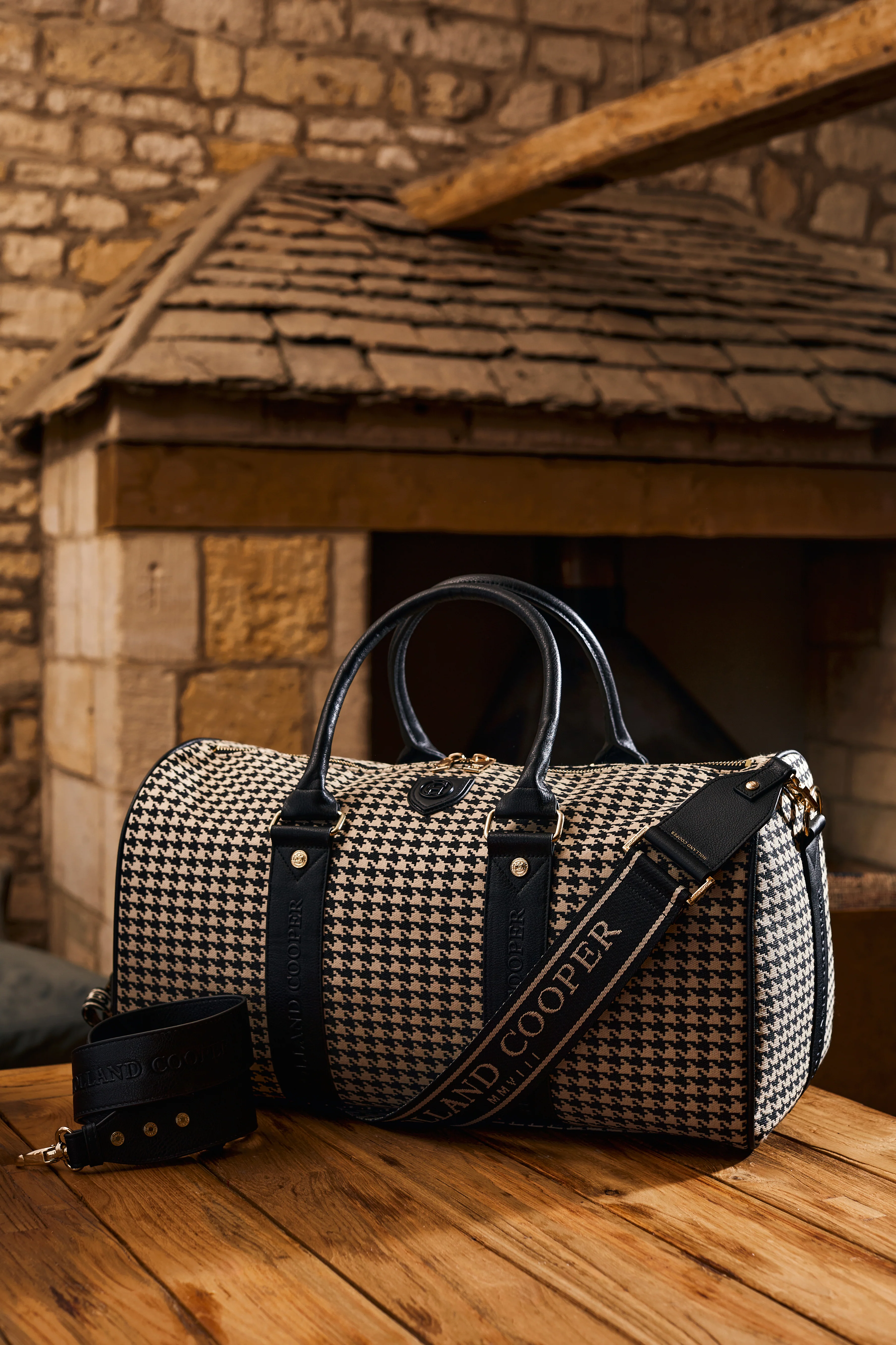 Abbot Bag Strap (Ecru Houndstooth) - Image 8
