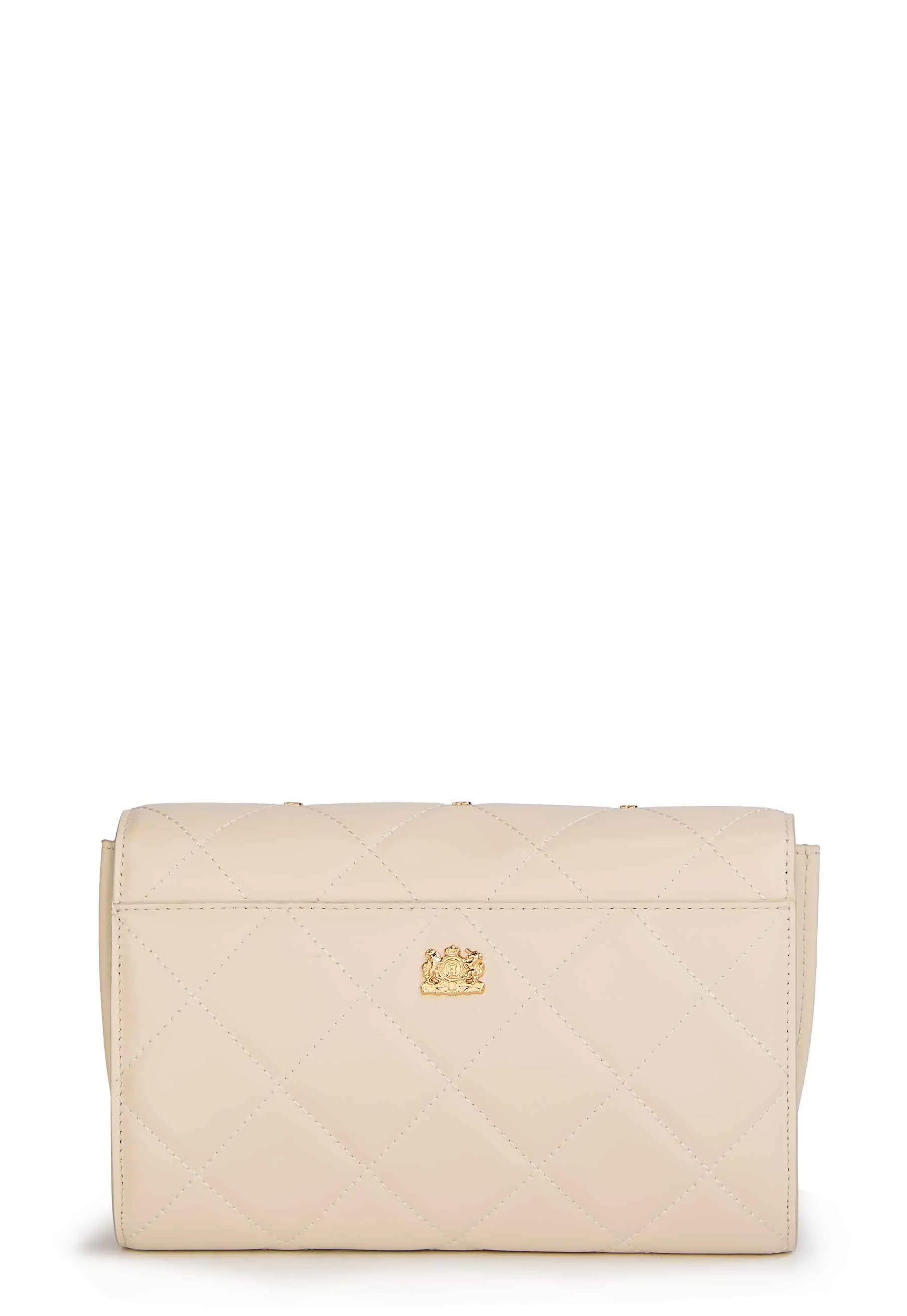 Abbot Quilted Clutch Bag (Cream) - Image 4