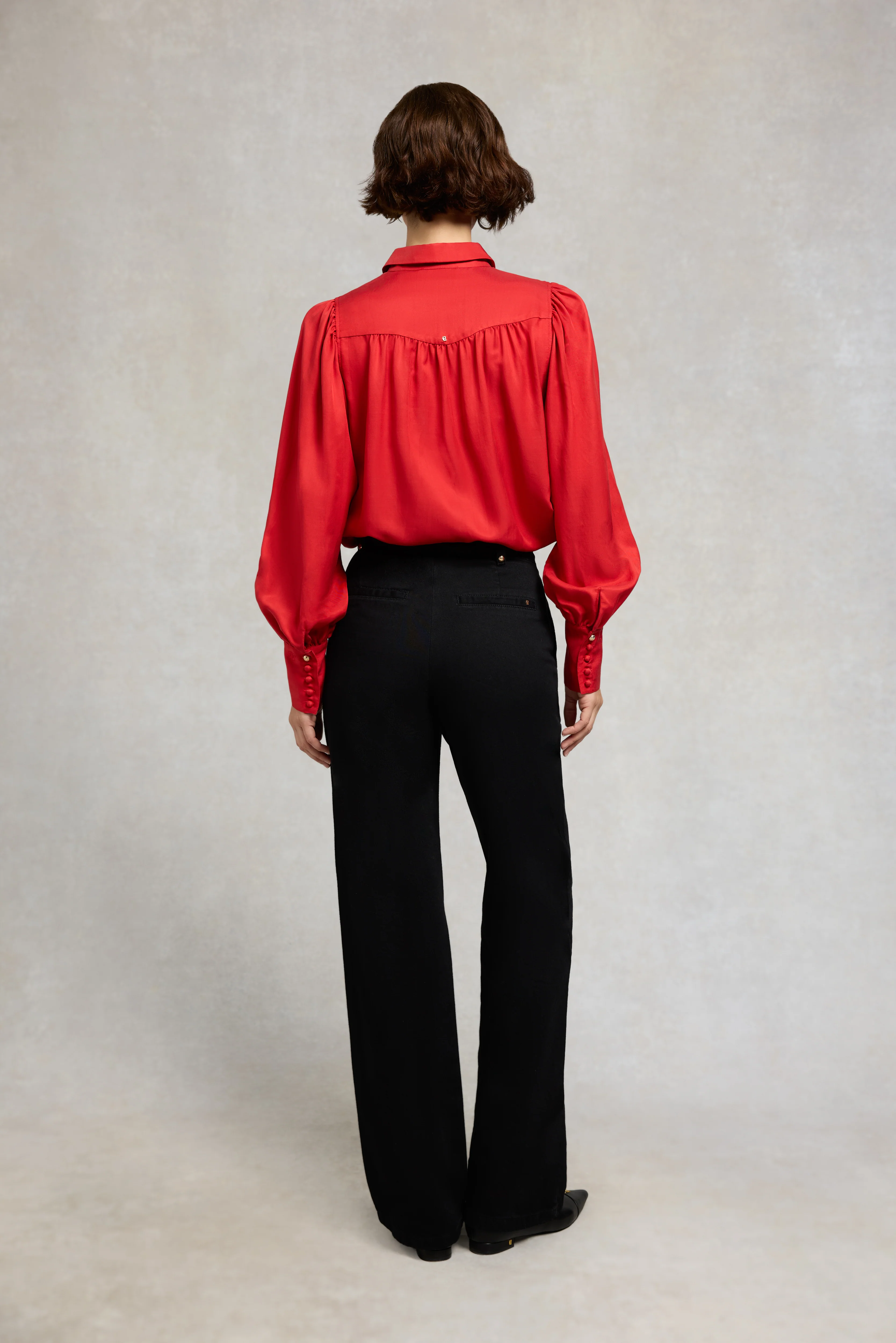 Ada Blouse (Deep Red) - Image 4