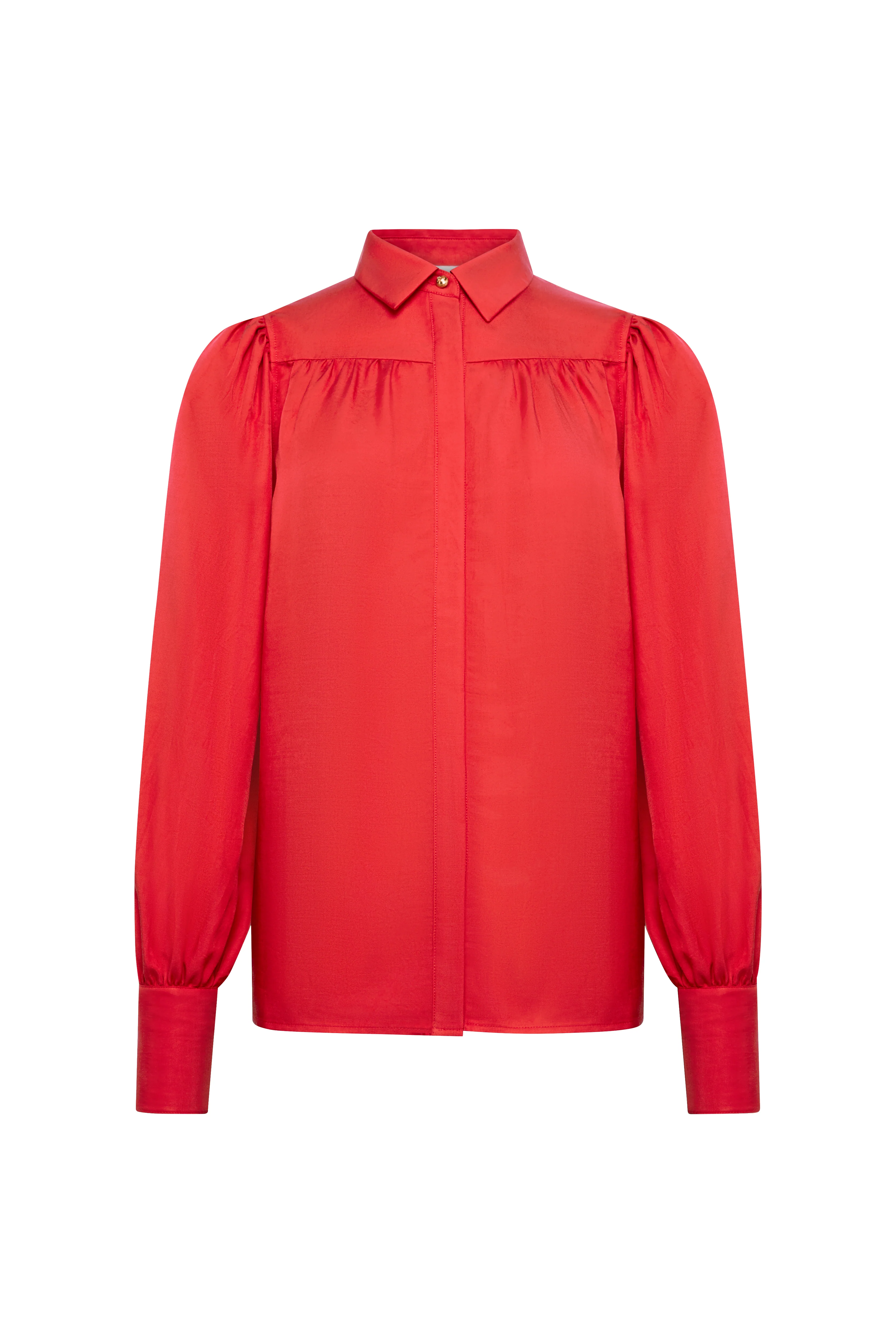 Ada Blouse (Deep Red) - Image 6