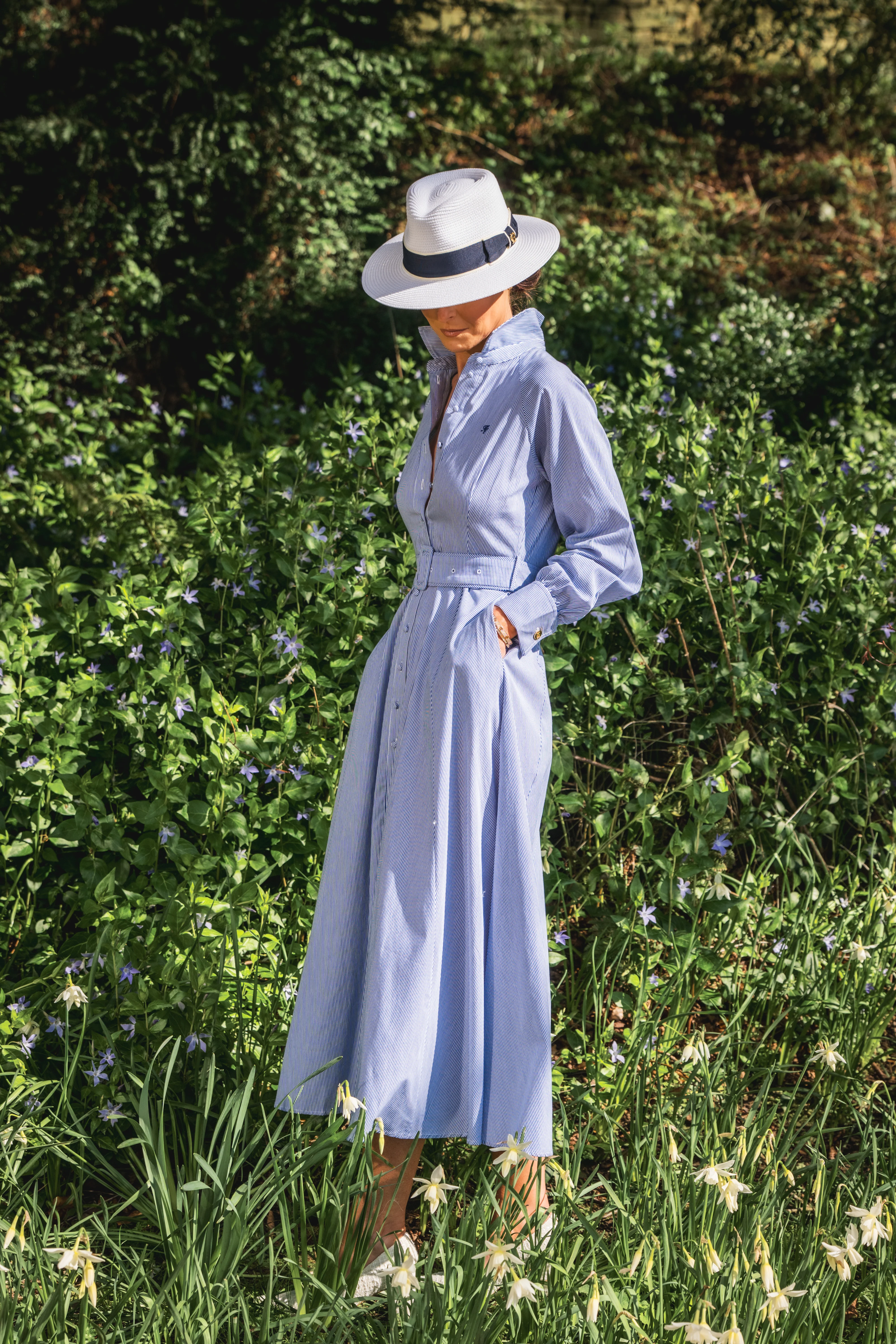 Aimee Dress (Blue Stripe) - Image 4