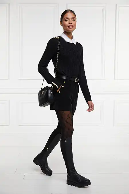 Albany Chunky Boot (Black) - Image 5