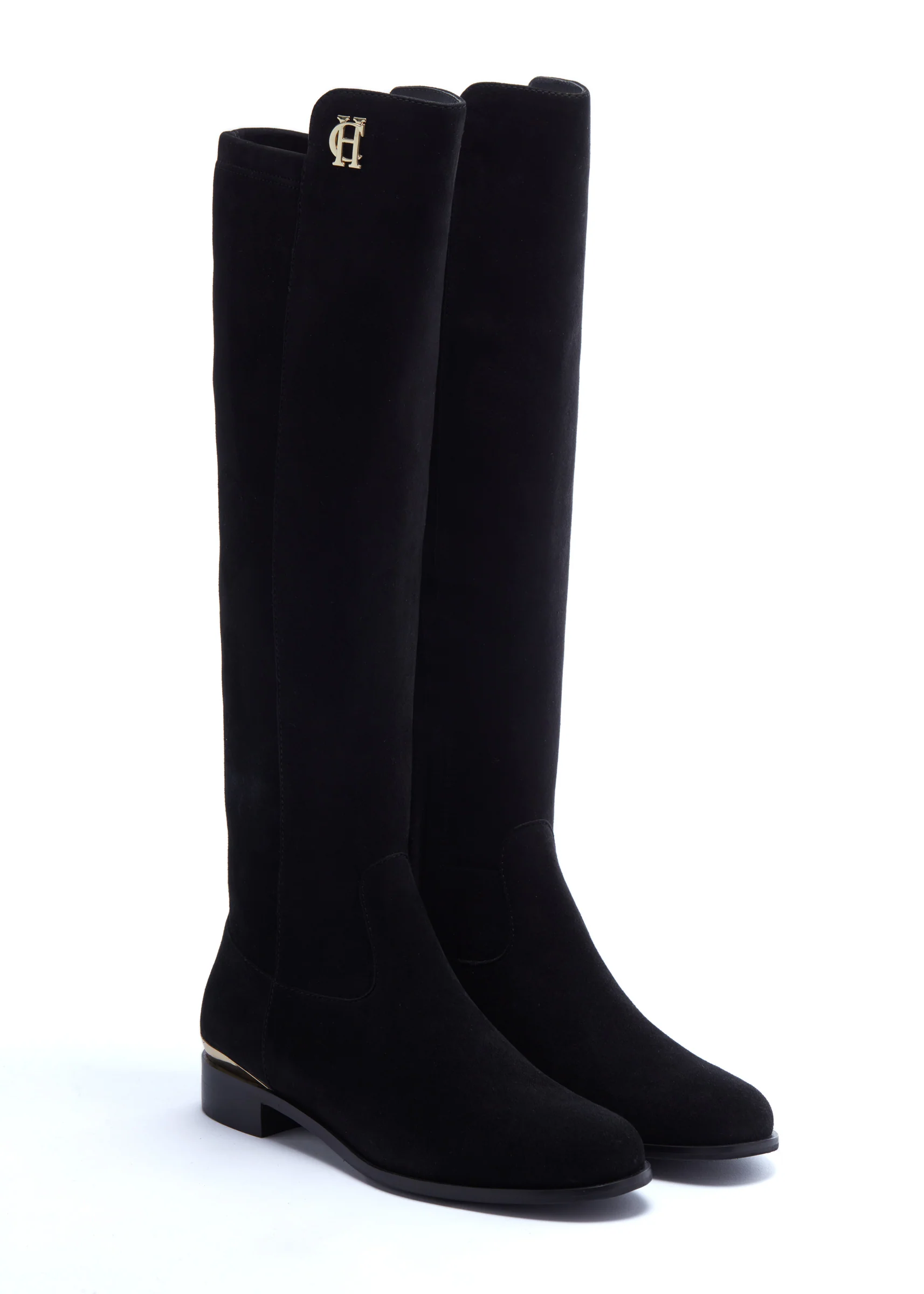 Albany Knee Boot (Black Suede) - Image 3