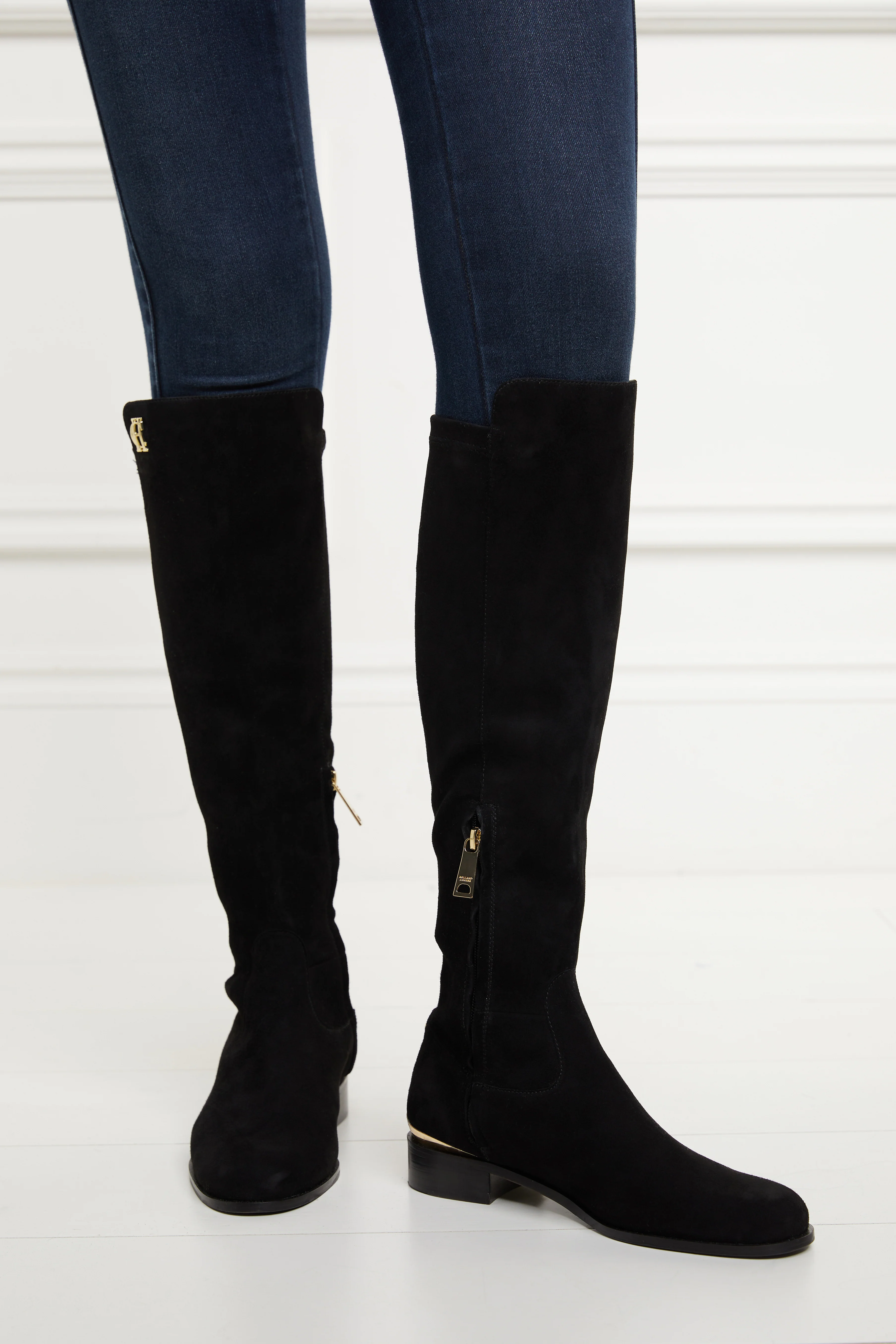 Albany Knee Boot (Black Suede) - Image 9