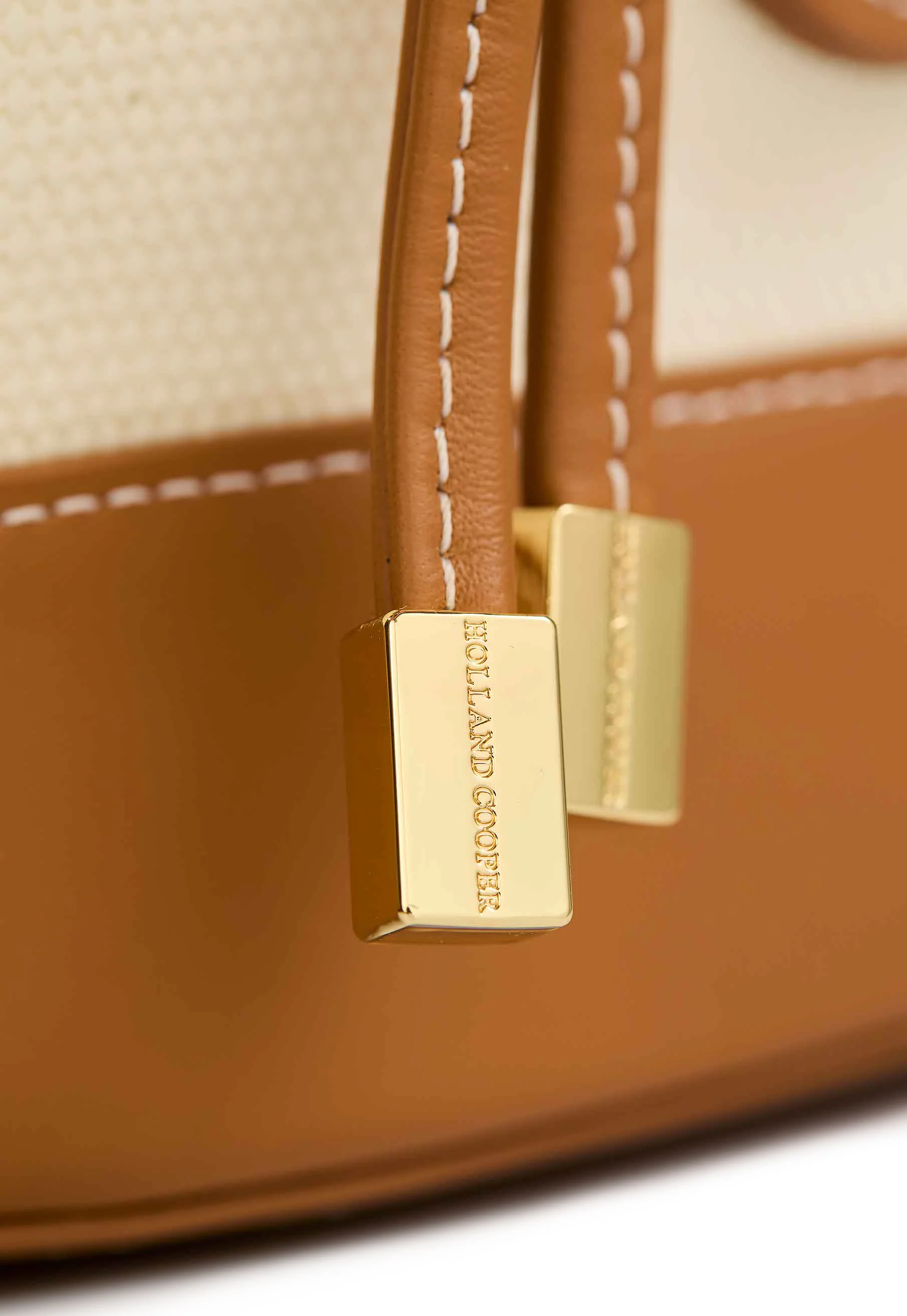 Amalfi Bucket Bag (Tan Canvas) - Image 6