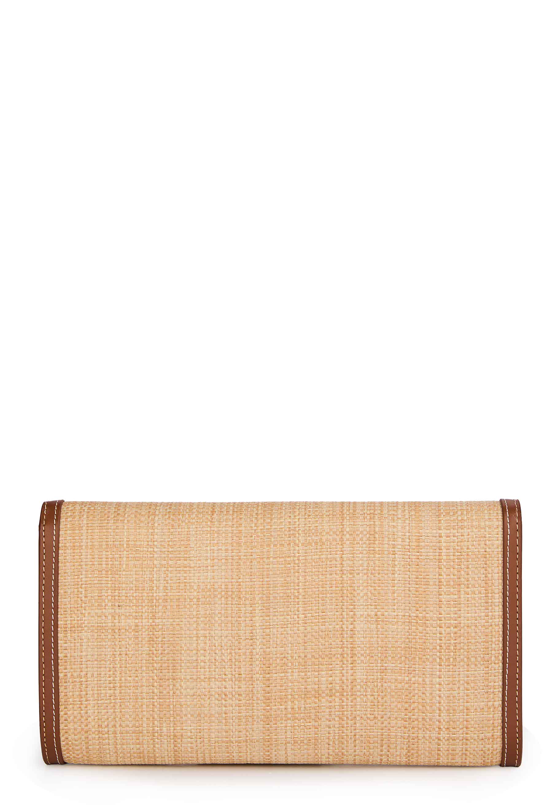 Amalfi Clutch Bag (Natural Tan) - Image 9