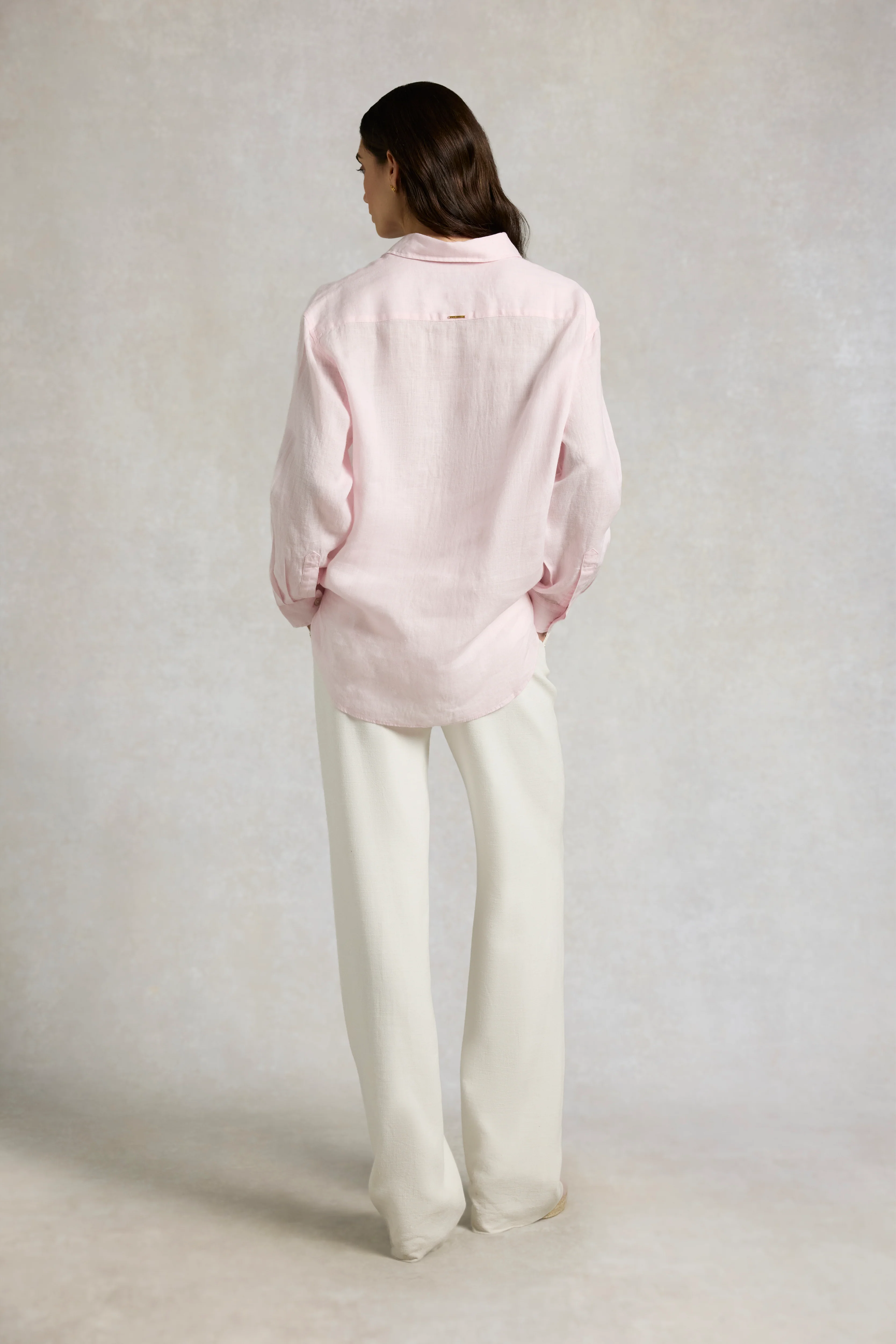 Amalfi Linen Shirt (Powder Pink Linen) - Image 5
