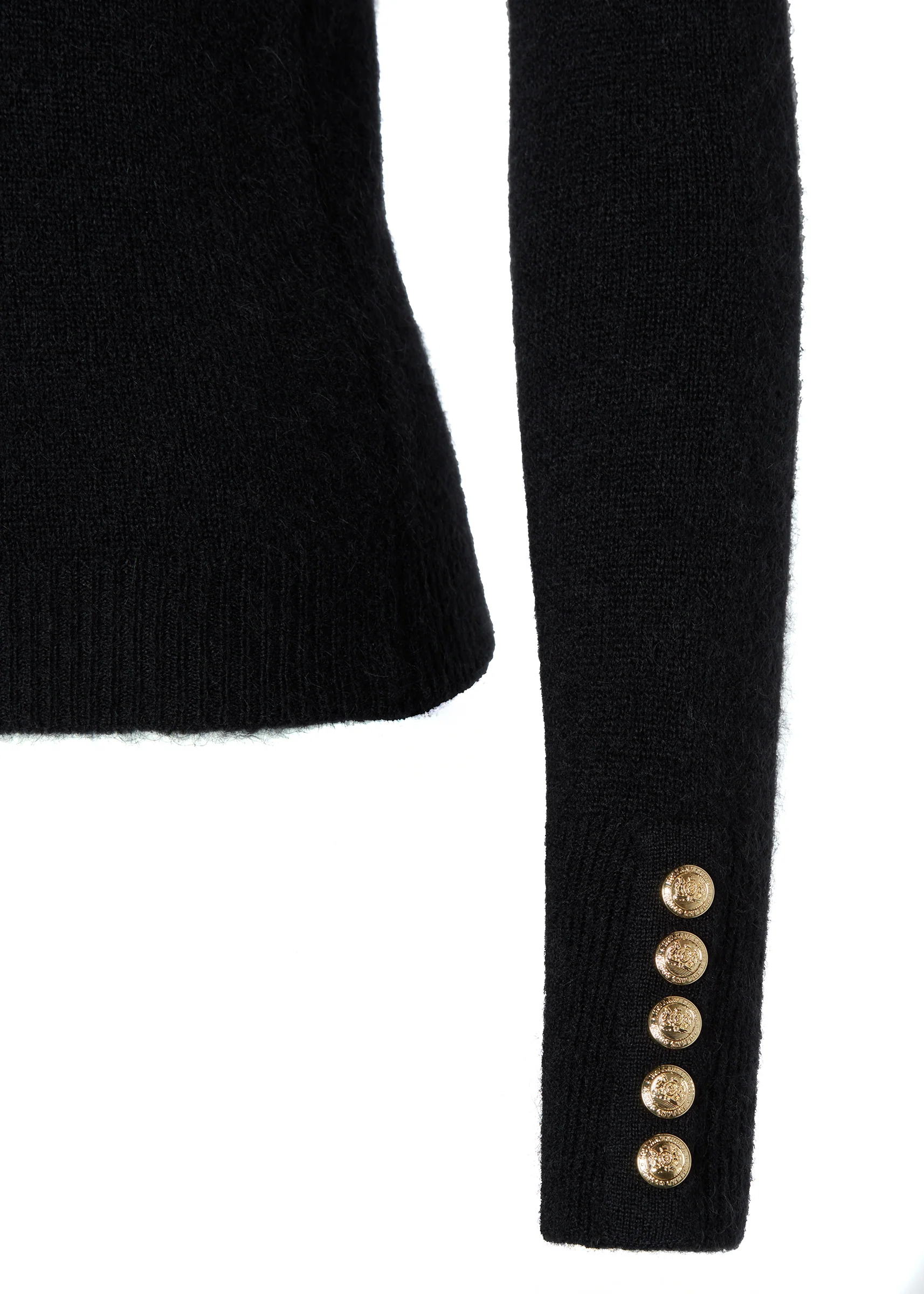 Amy Crew Neck Knit (Black) - Image 8