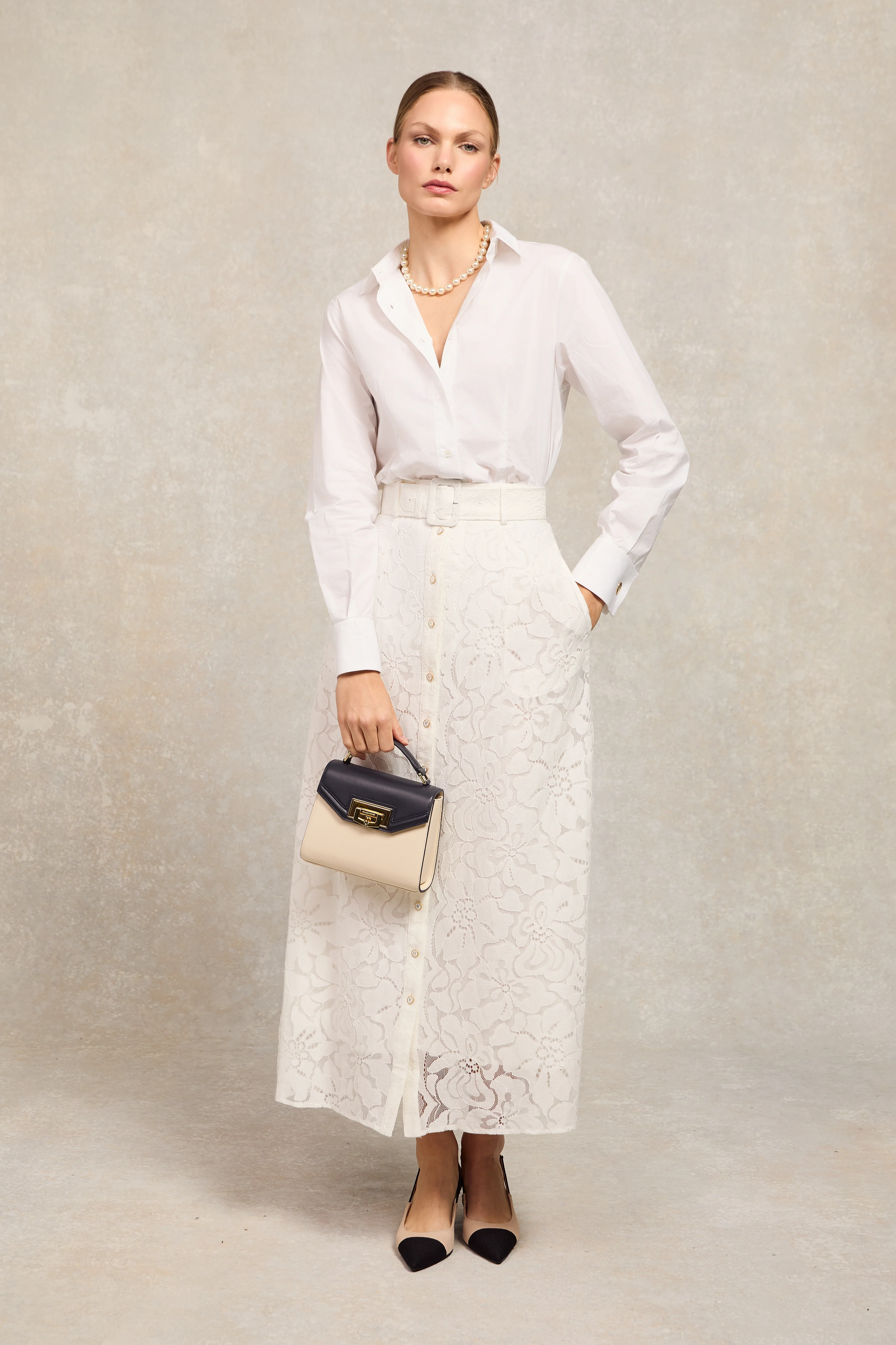 Annabel Lace Skirt (White) - Image 6