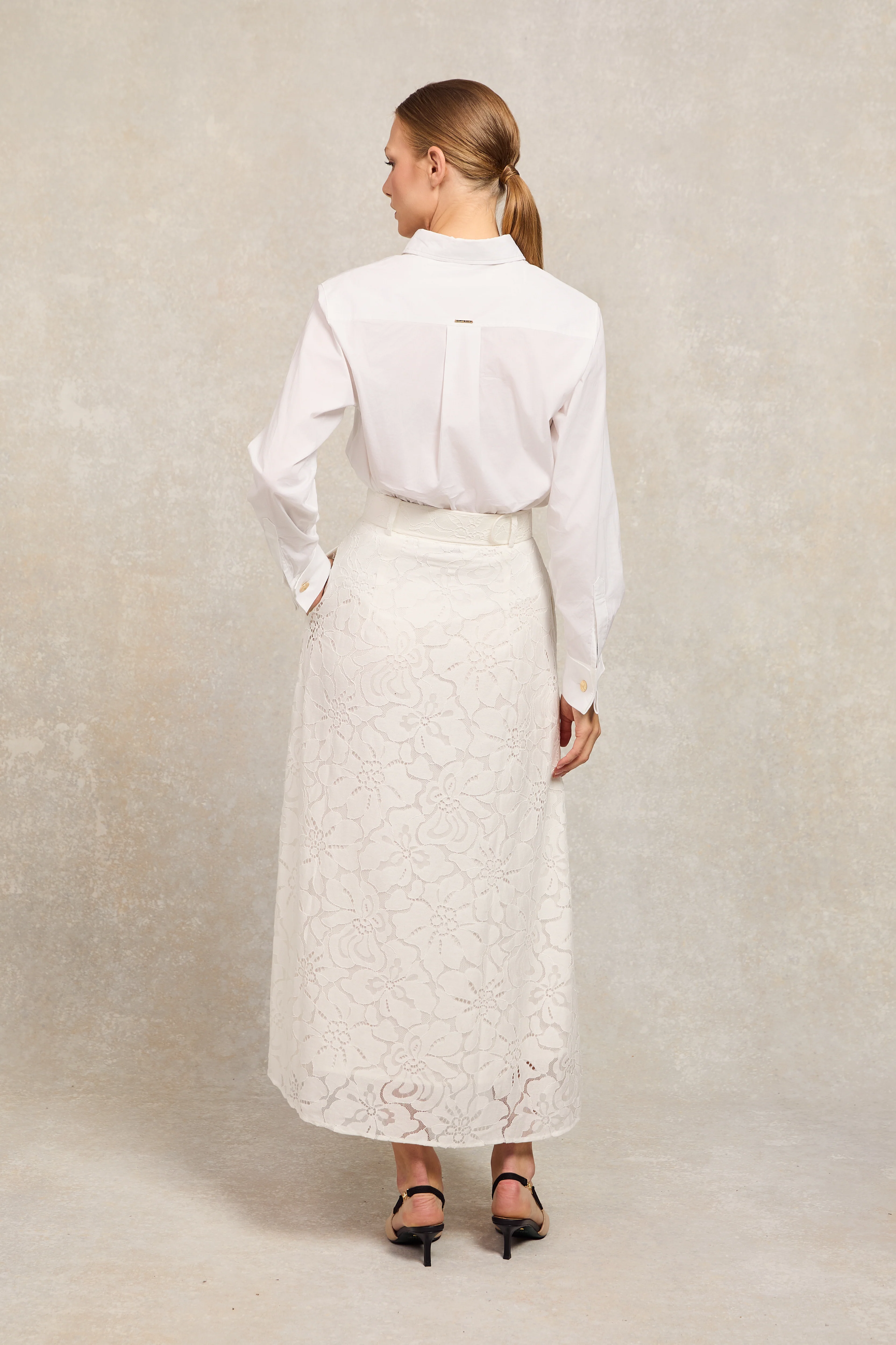 Annabel Lace Skirt (White) - Image 8