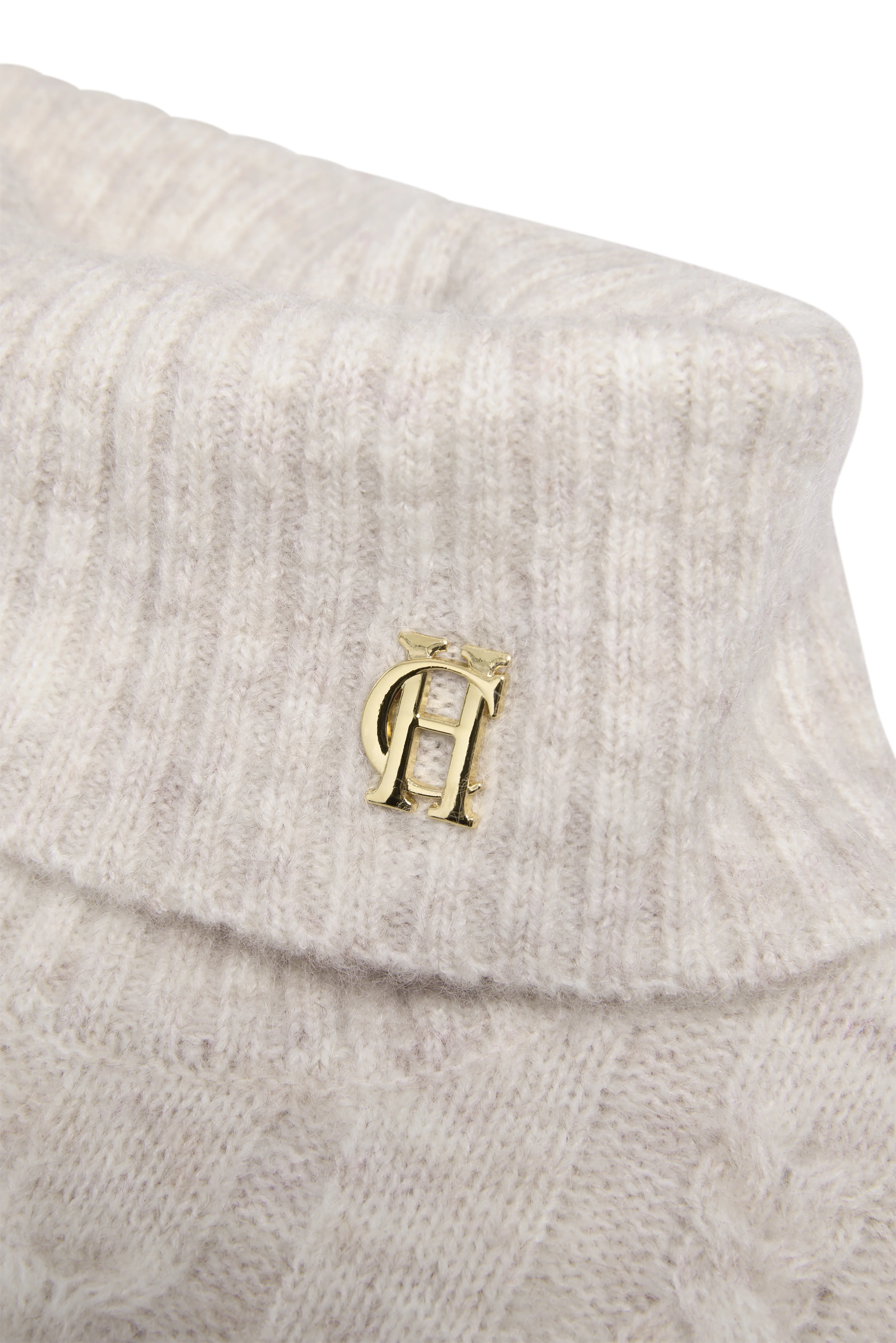 Antonia Cable Roll Neck Knit (Barley) - Image 8