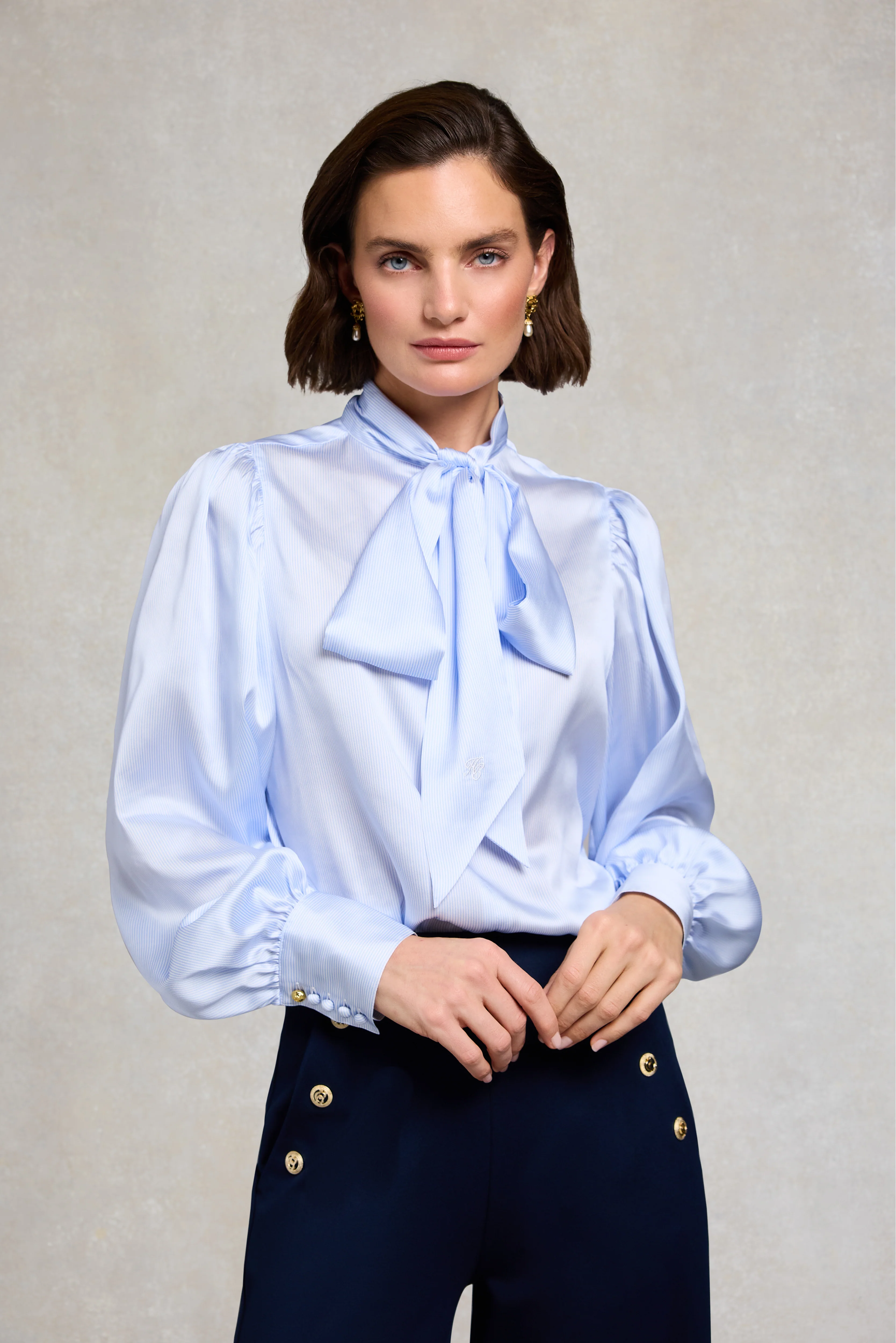 Ariella Blouse (Sky Stripe) - Image 2