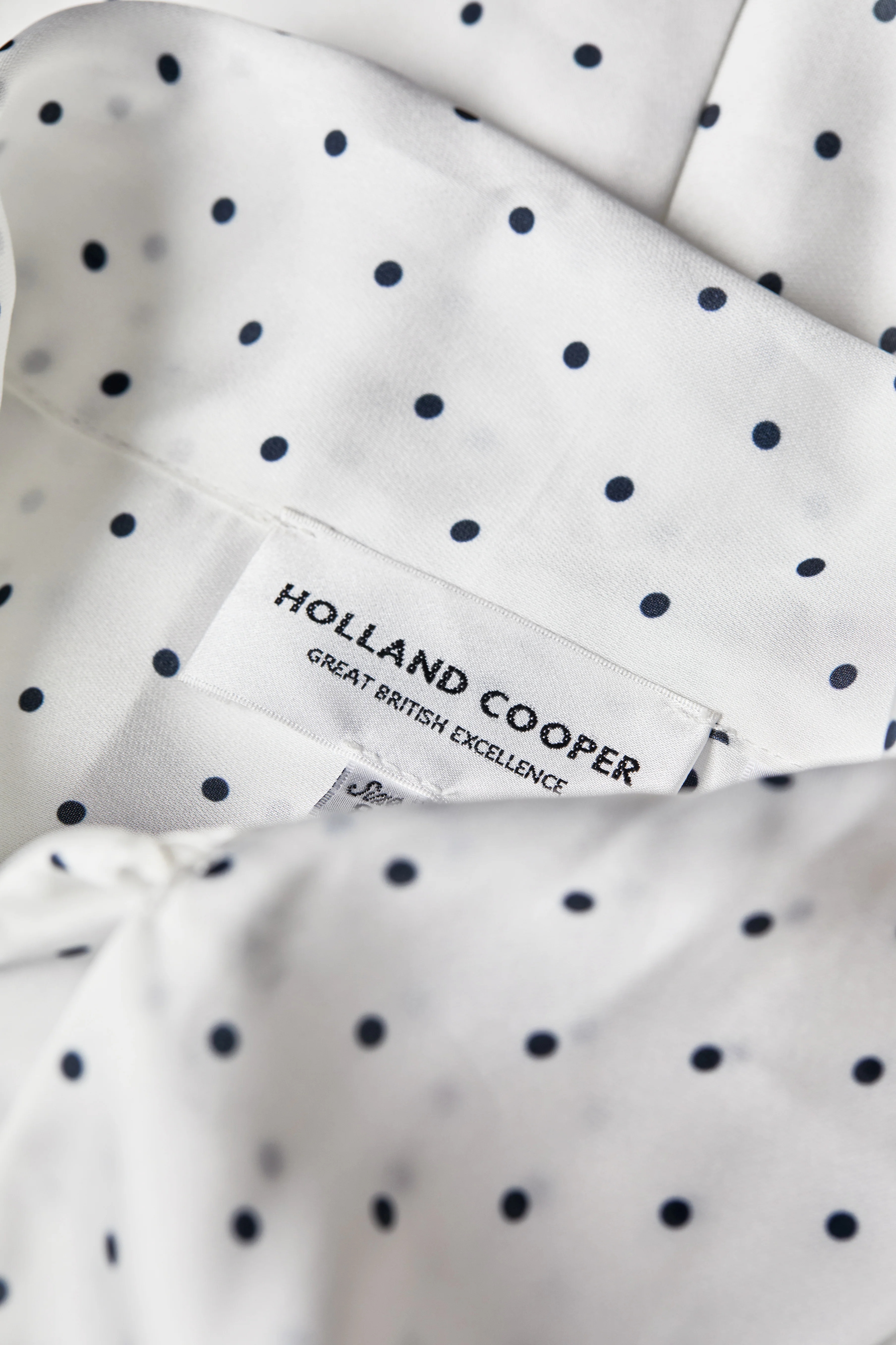 Ariella Mini Dress (White Polka Dot) - Image 9