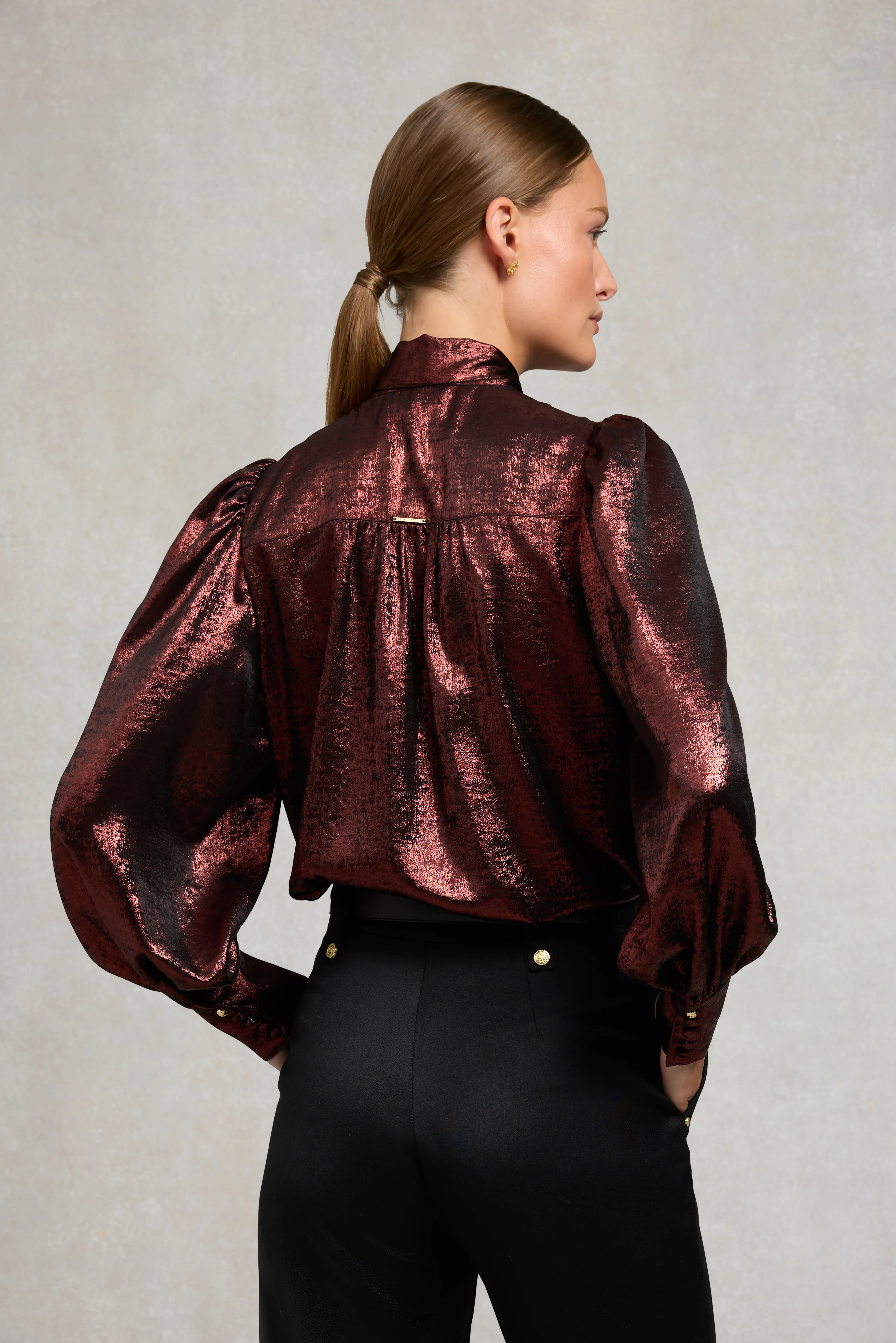 Ariella Sparkle Blouse (Red Sparkle) - Image 4
