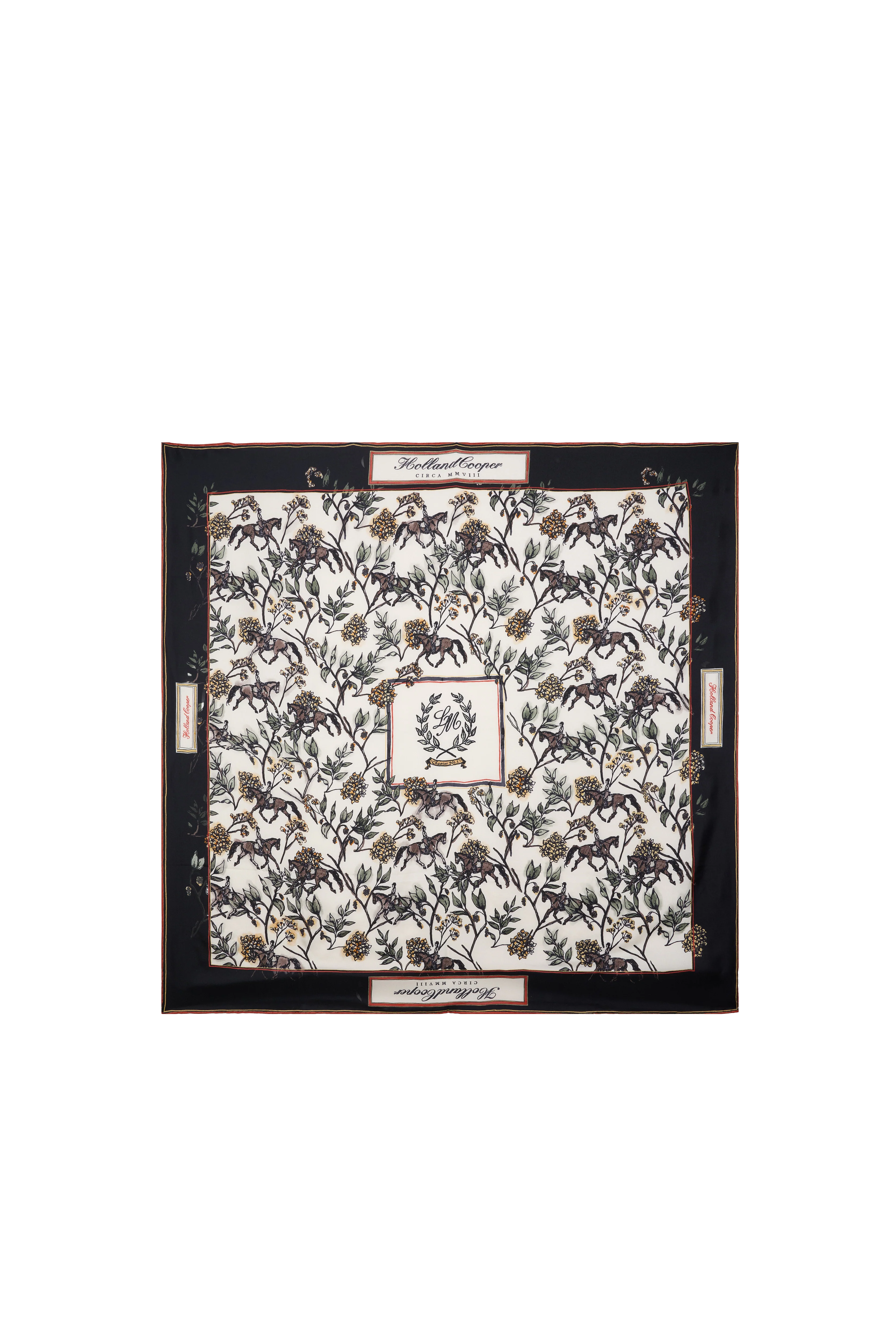 Atlas Silk Scarf (Navy) - Image 2