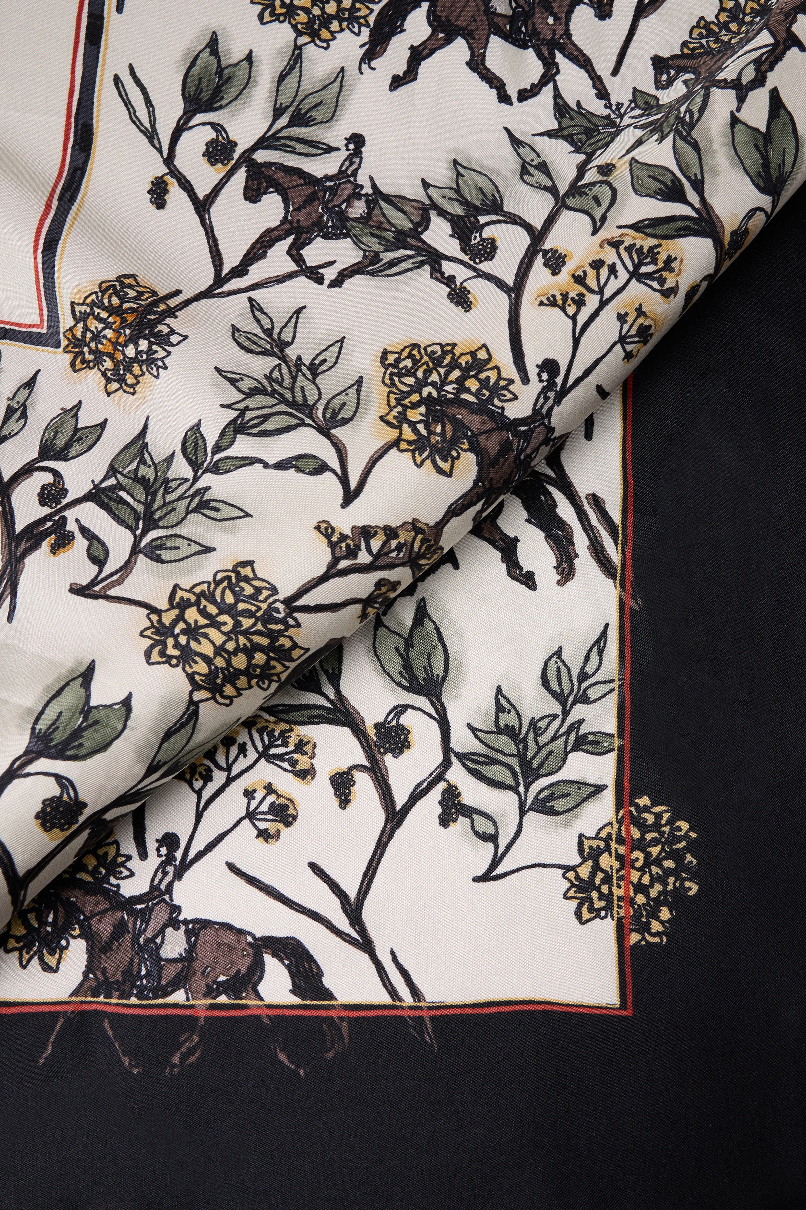 Atlas Silk Scarf (Navy) - Image 3