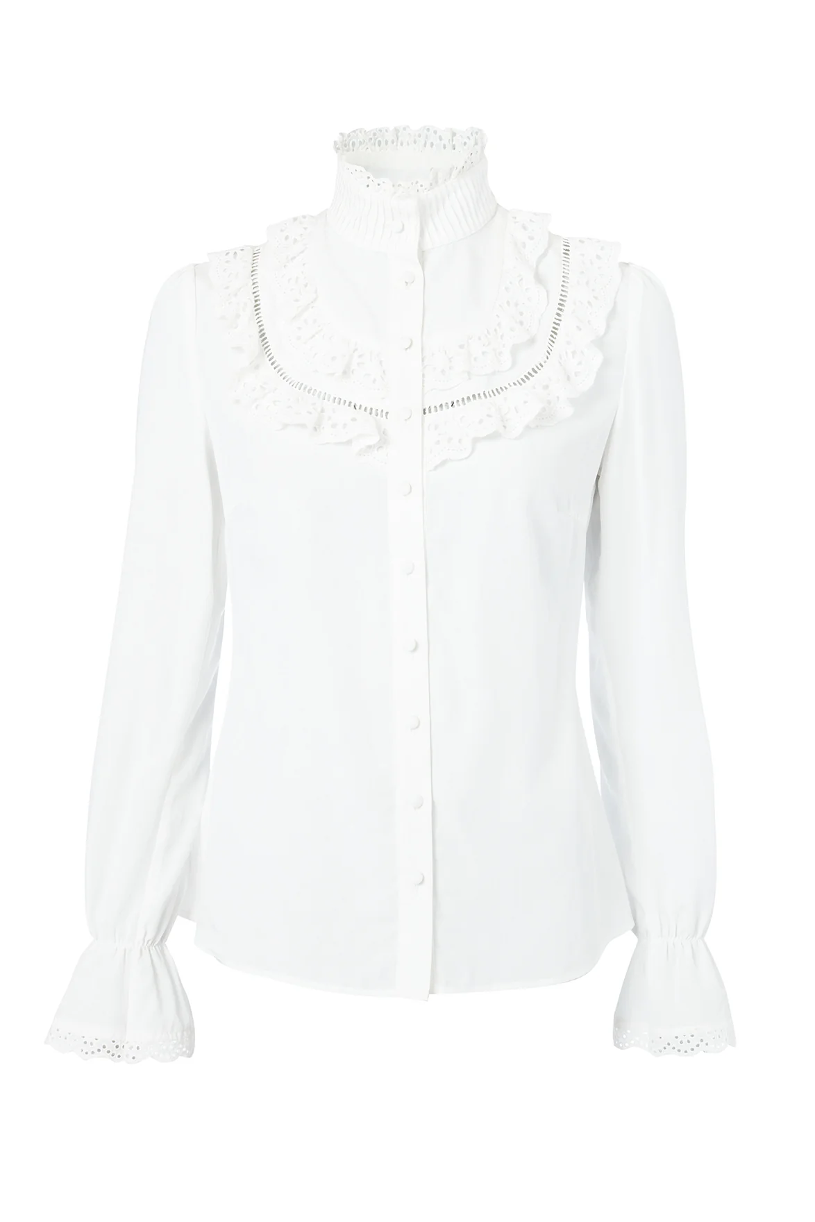 Audley Lace Blouse (White) - Image 5