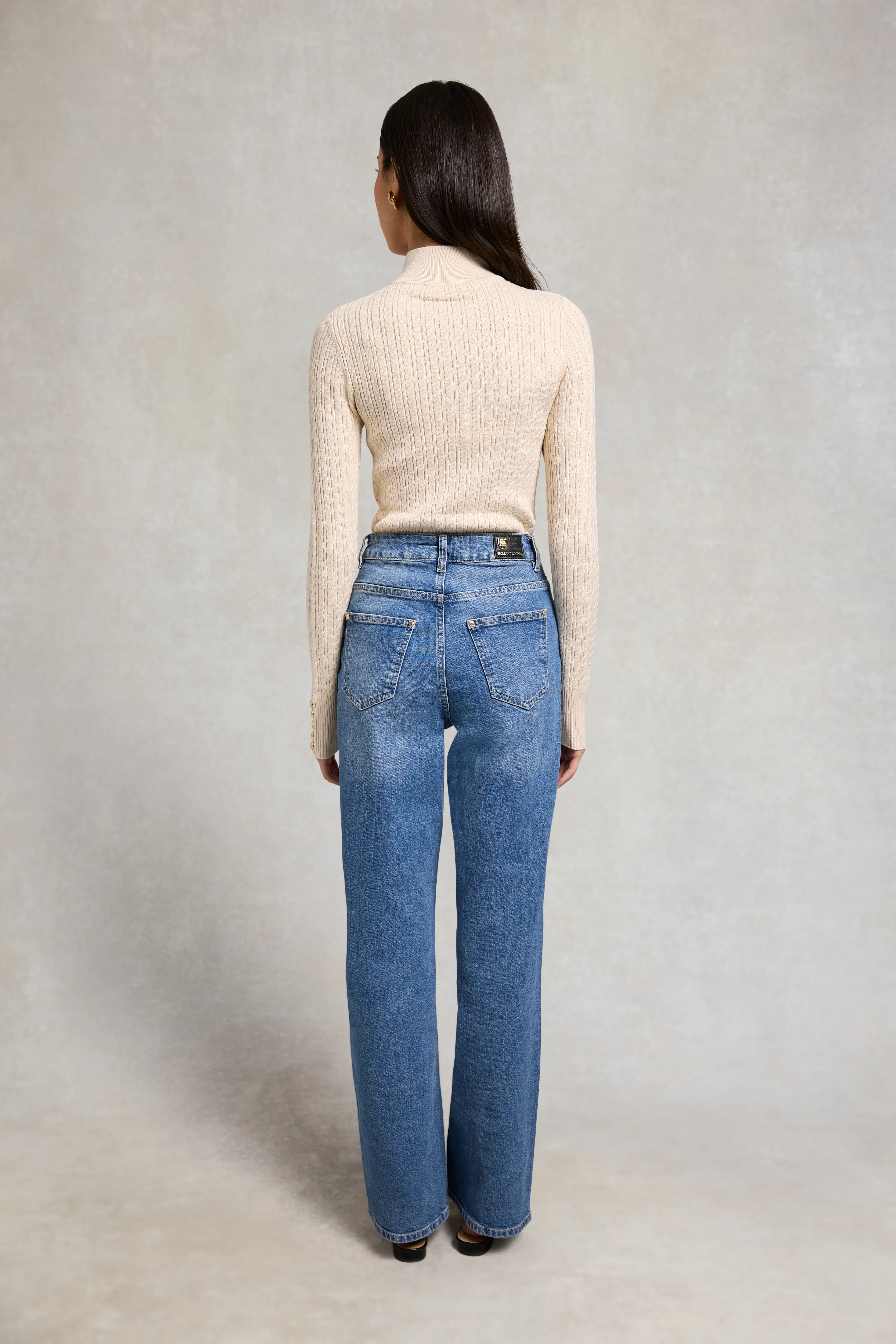 Ava Quarter Zip Knit (Almond) - Image 5