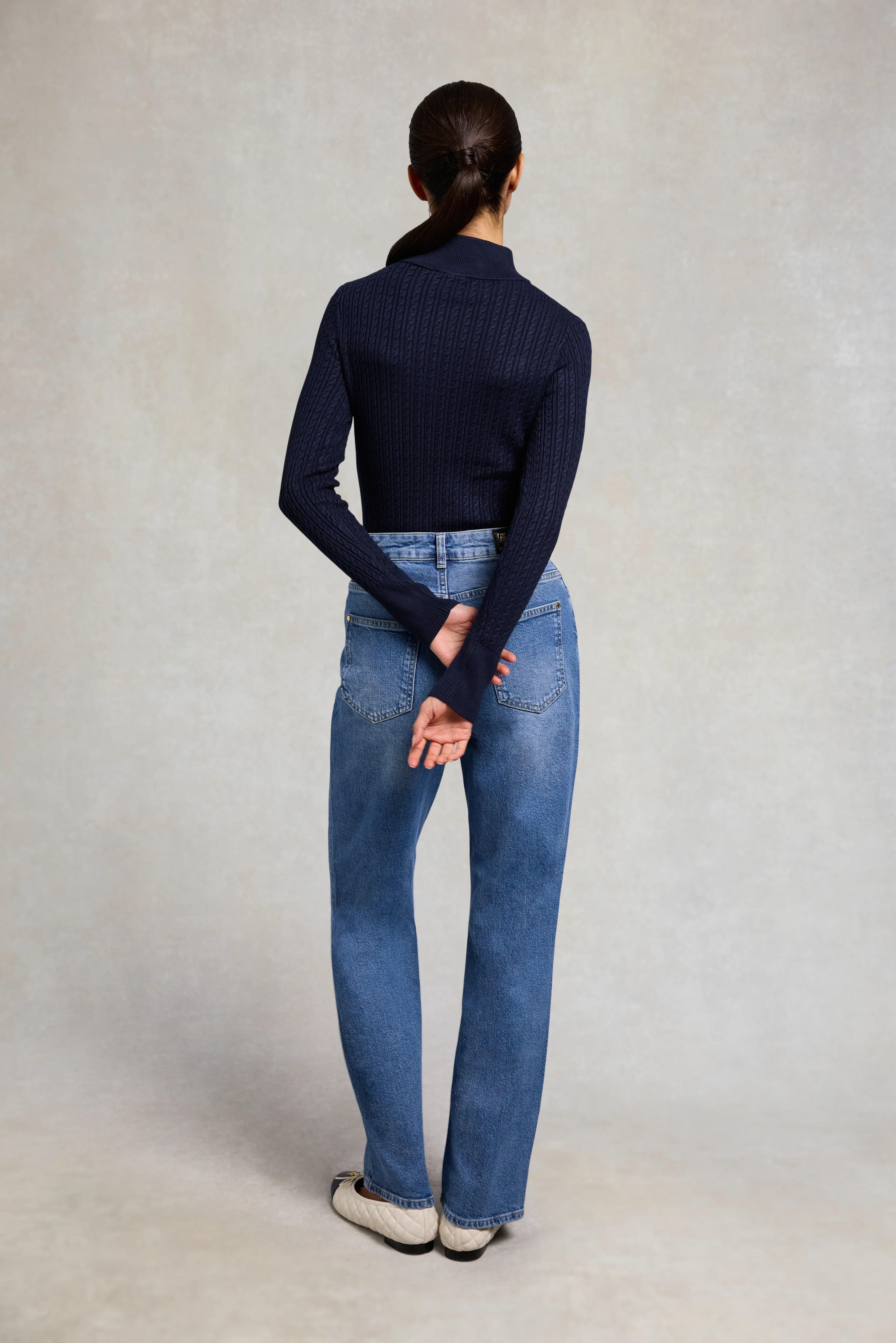 Ava Quarter Zip Knit (Ink Navy) - Image 4