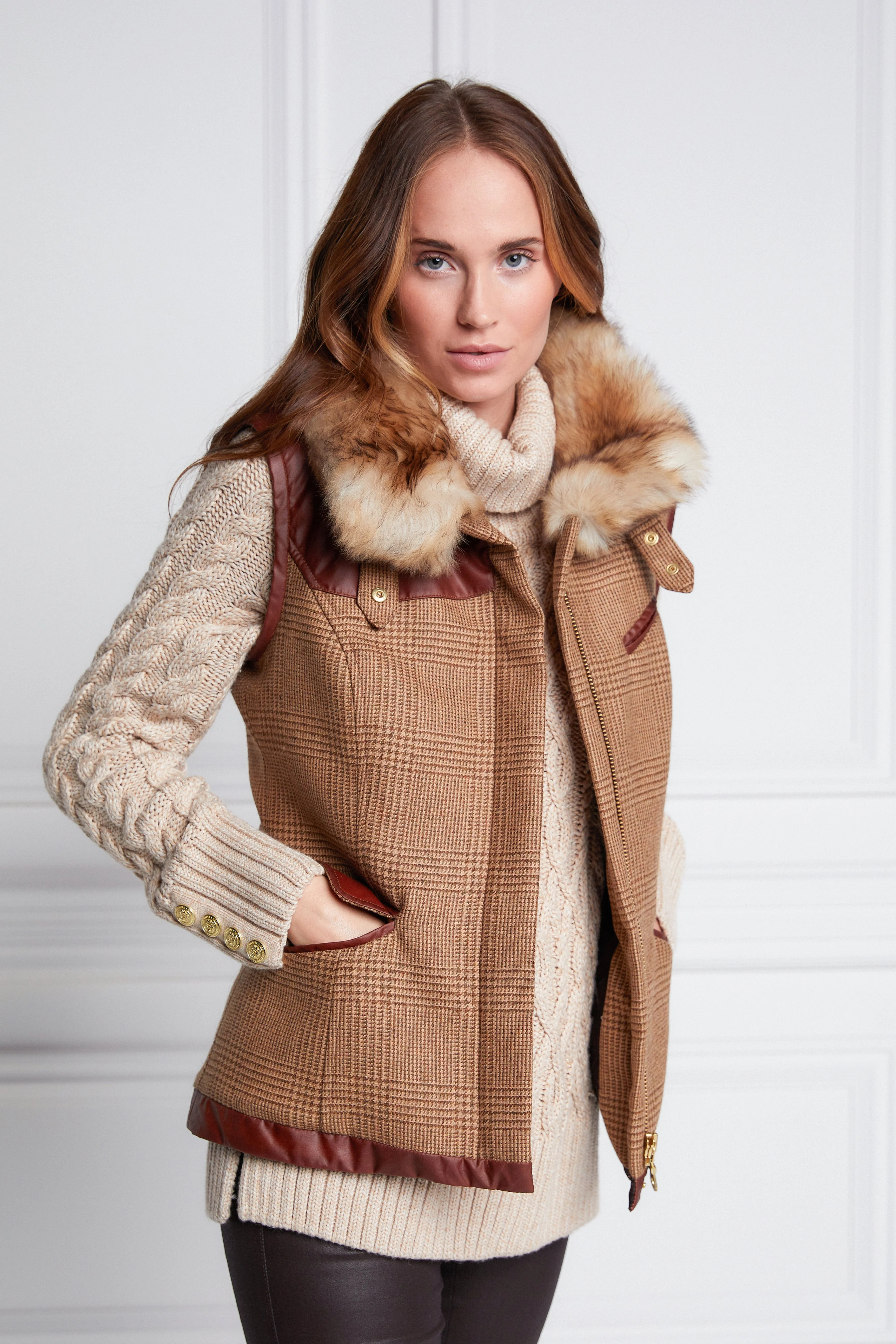 Aviator Gilet (Tawny) - Image 12