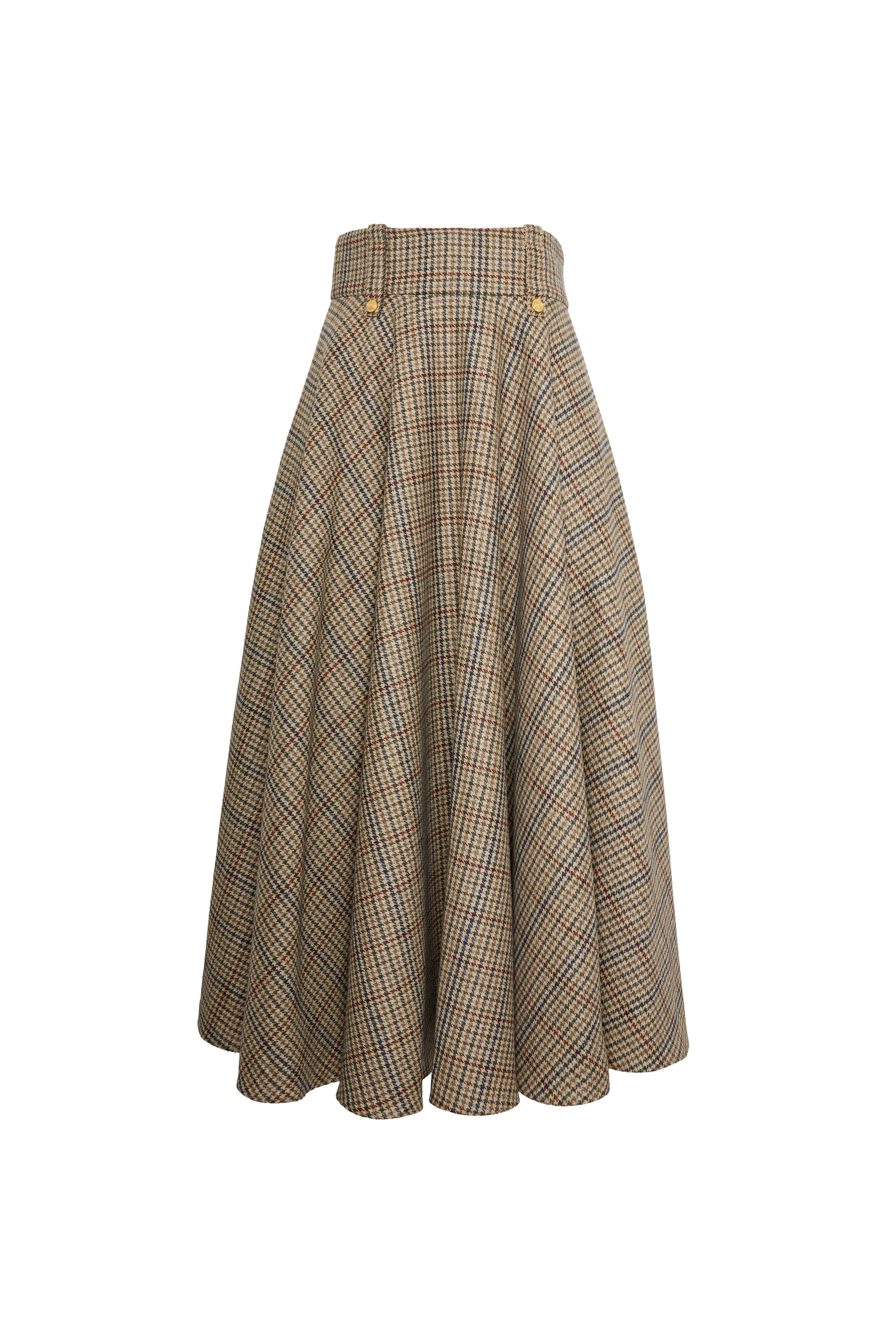 Aynhoe Full Length Skirt (Millen Gordon Tweed) - Image 4