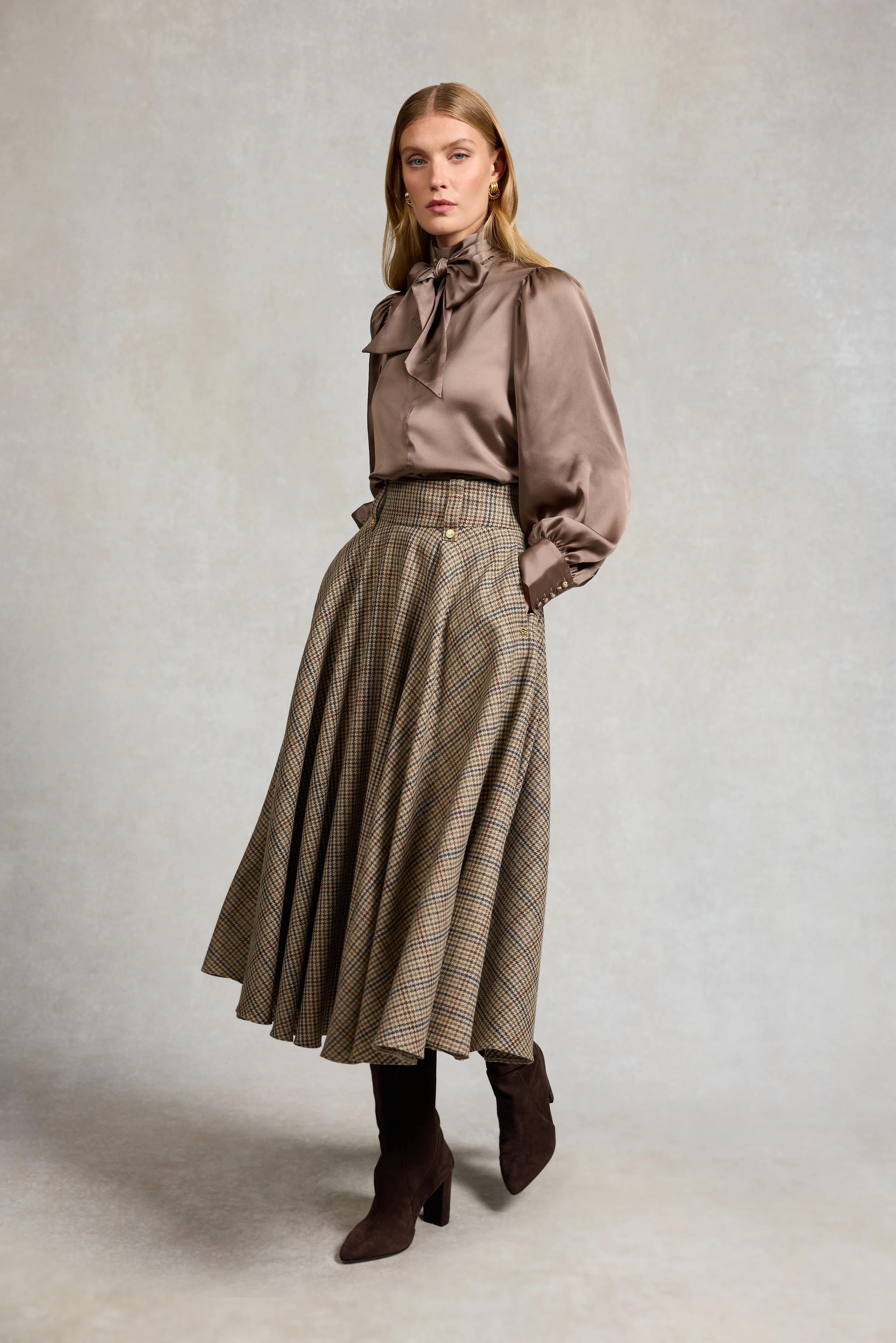 Aynhoe Full Length Skirt (Millen Gordon Tweed) - Image 6