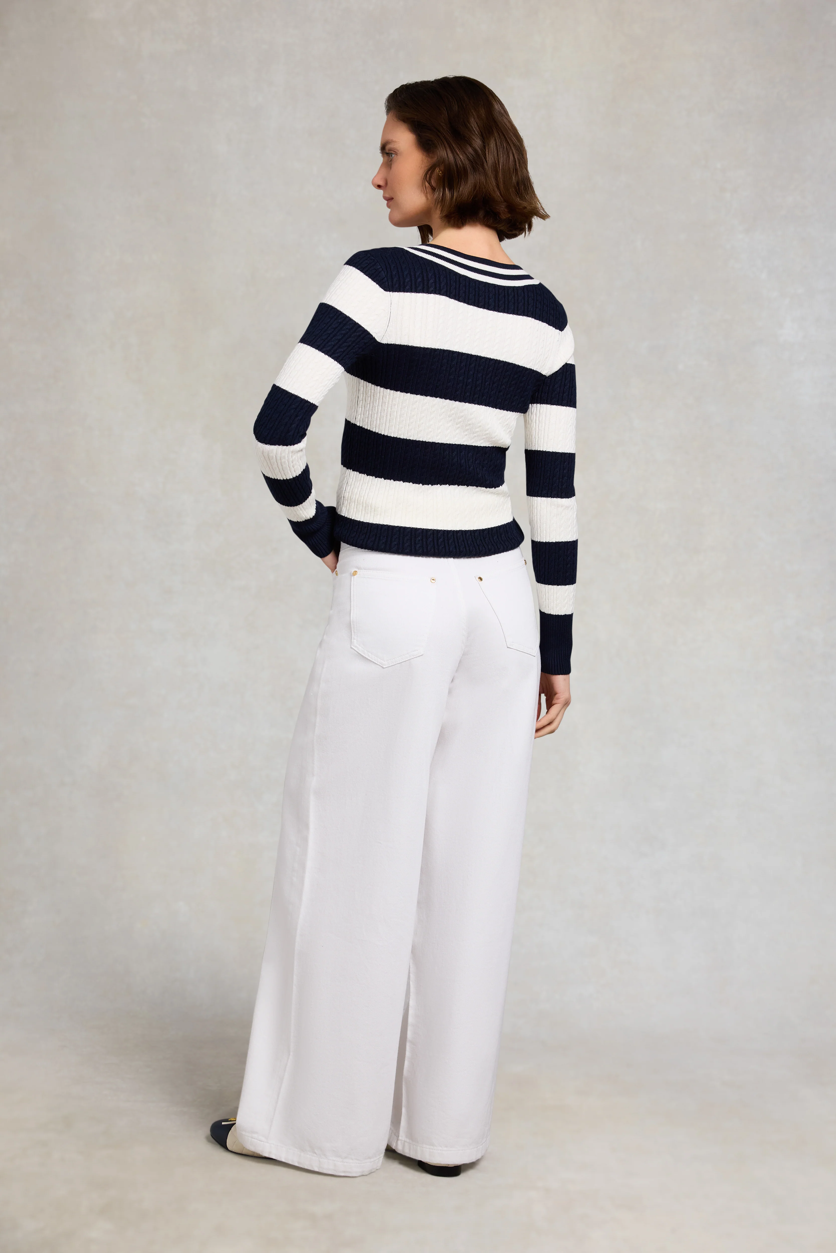 Badminton Knit (Ink Navy Stripe) - Image 6