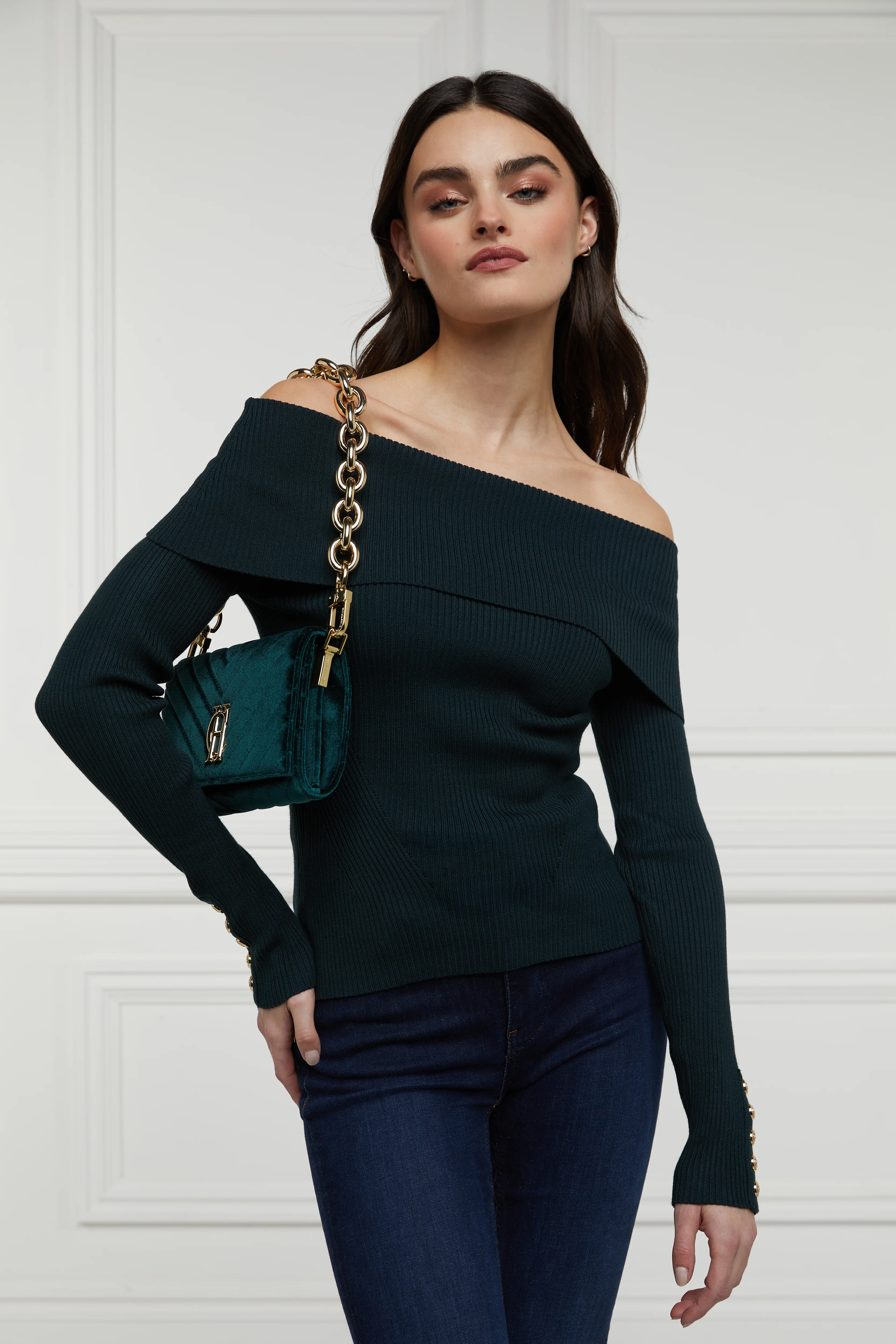 Bardot Knit (Deep Emerald) - Image 2