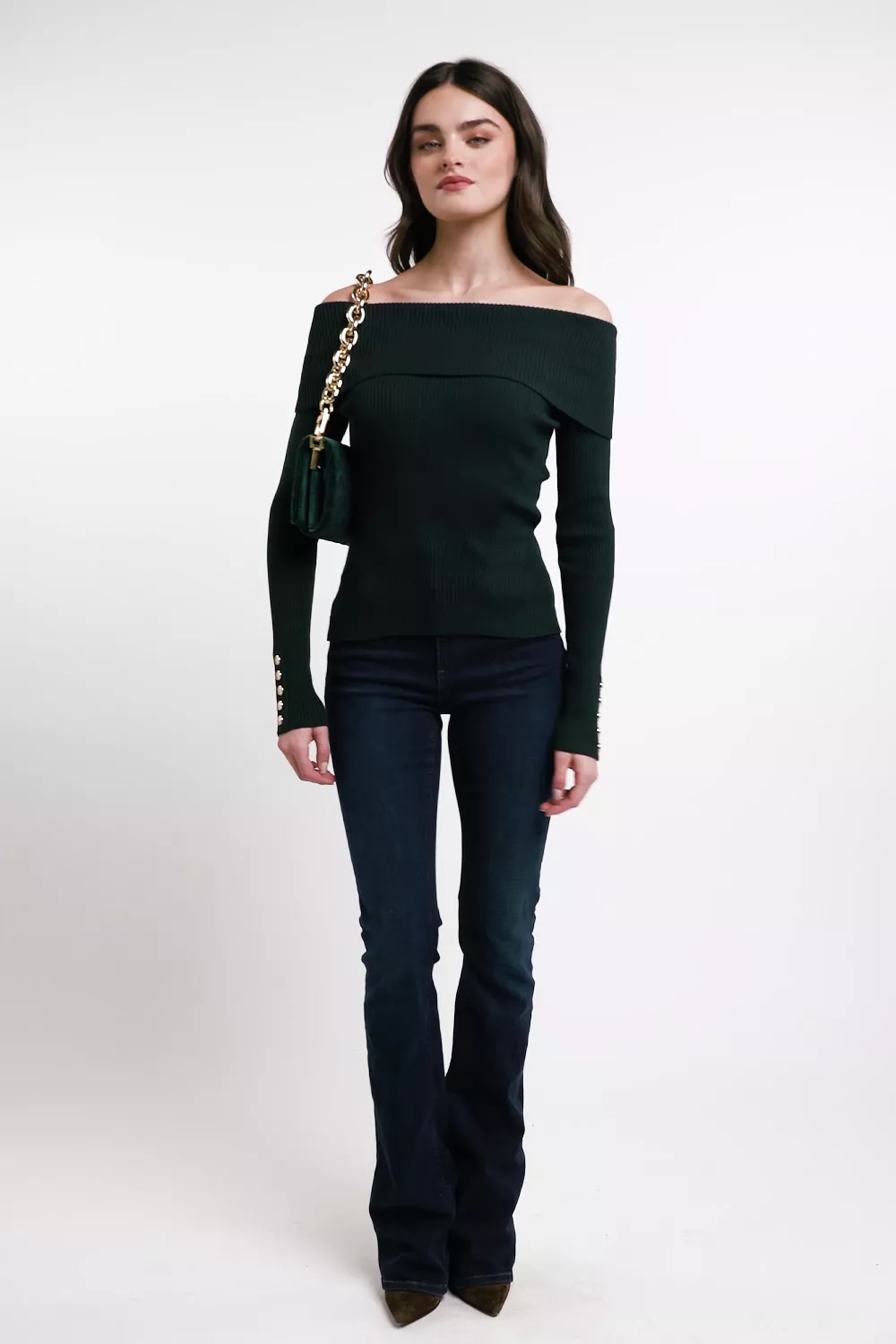 Bardot Knit (Deep Emerald) - Image 5