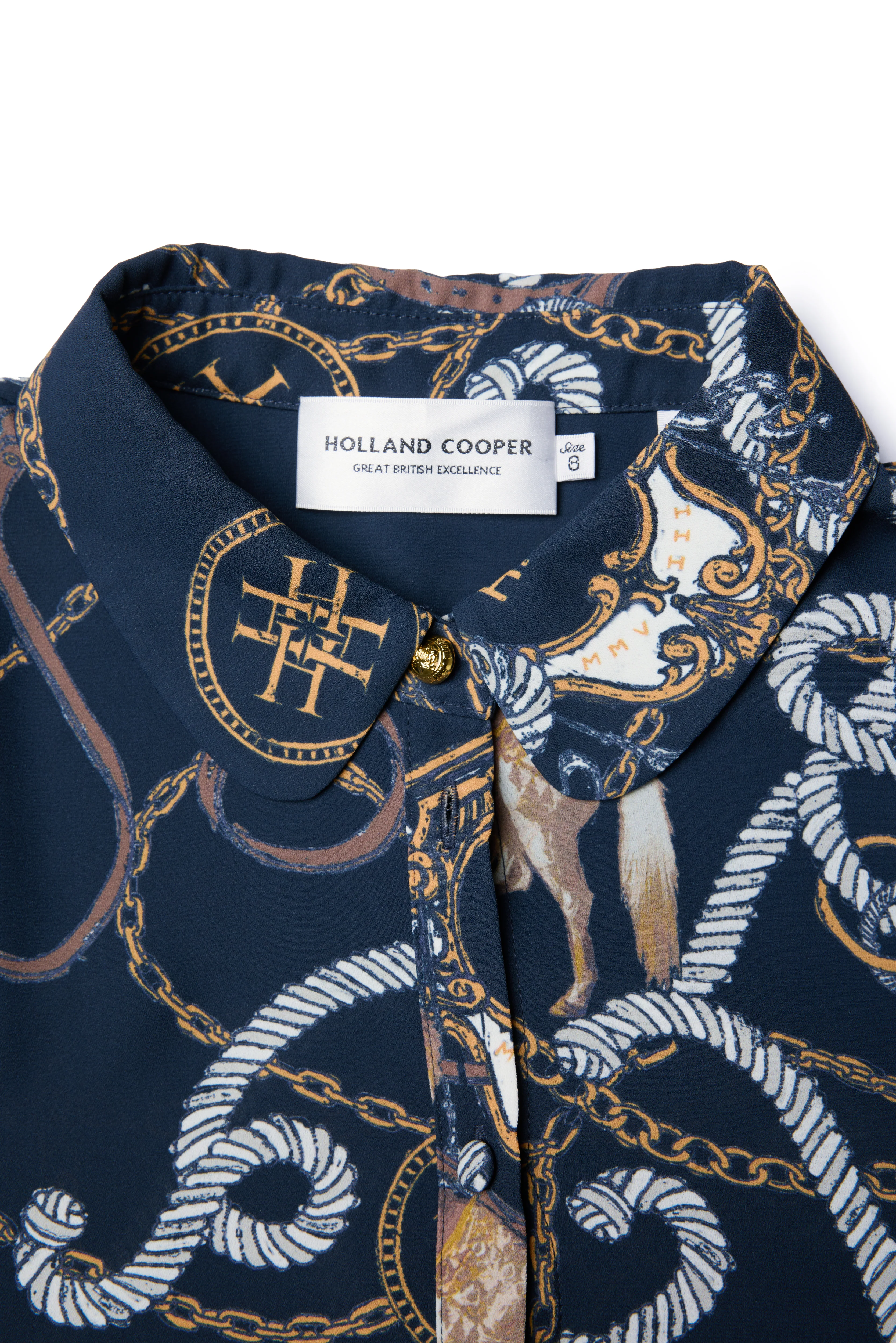 Beau Shirt (Navy Horse Print) - Image 9