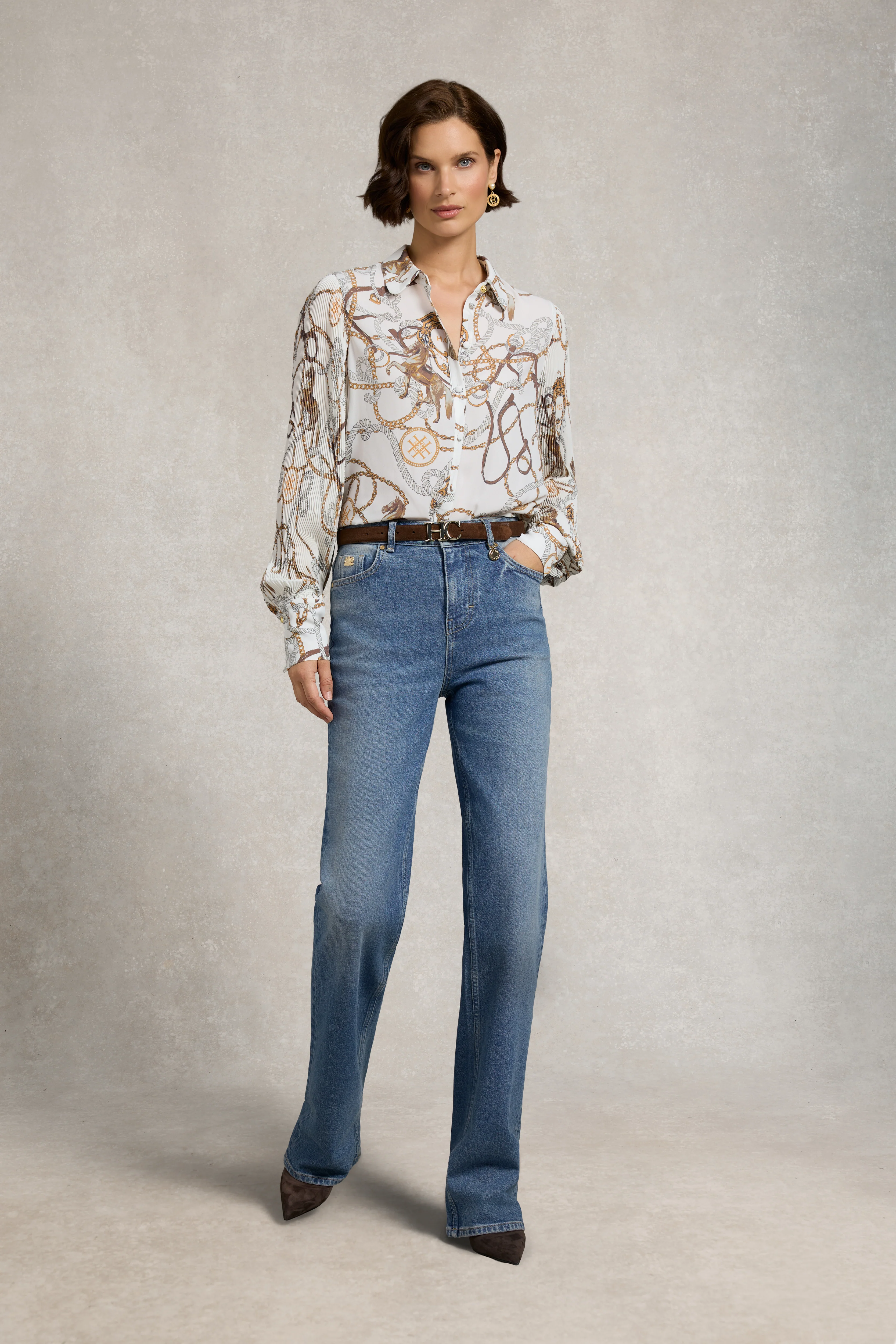 Beau Shirt (Off White Horse Print) - Image 2