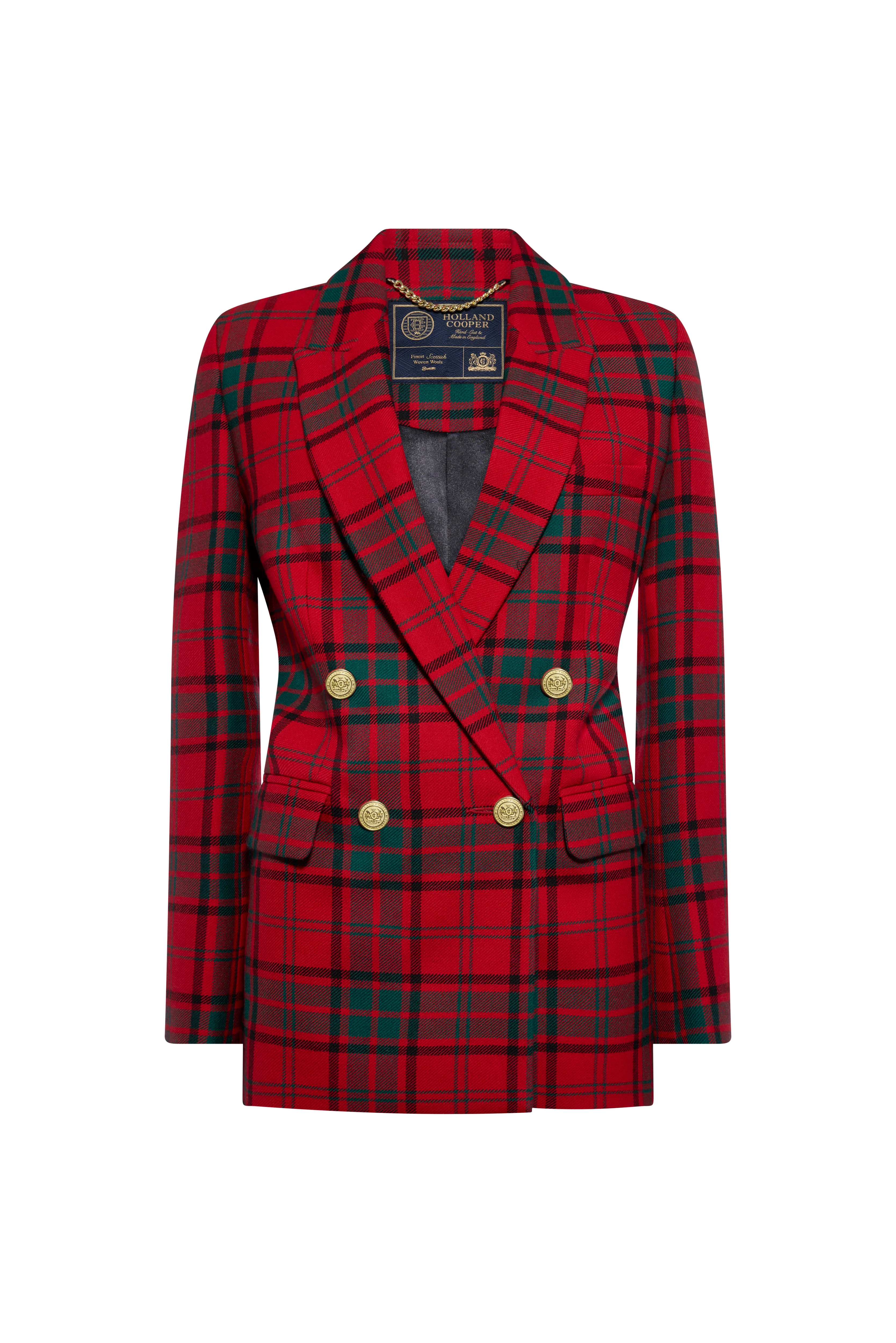 Belgravia Blazer (Red Tartan) - Image 4