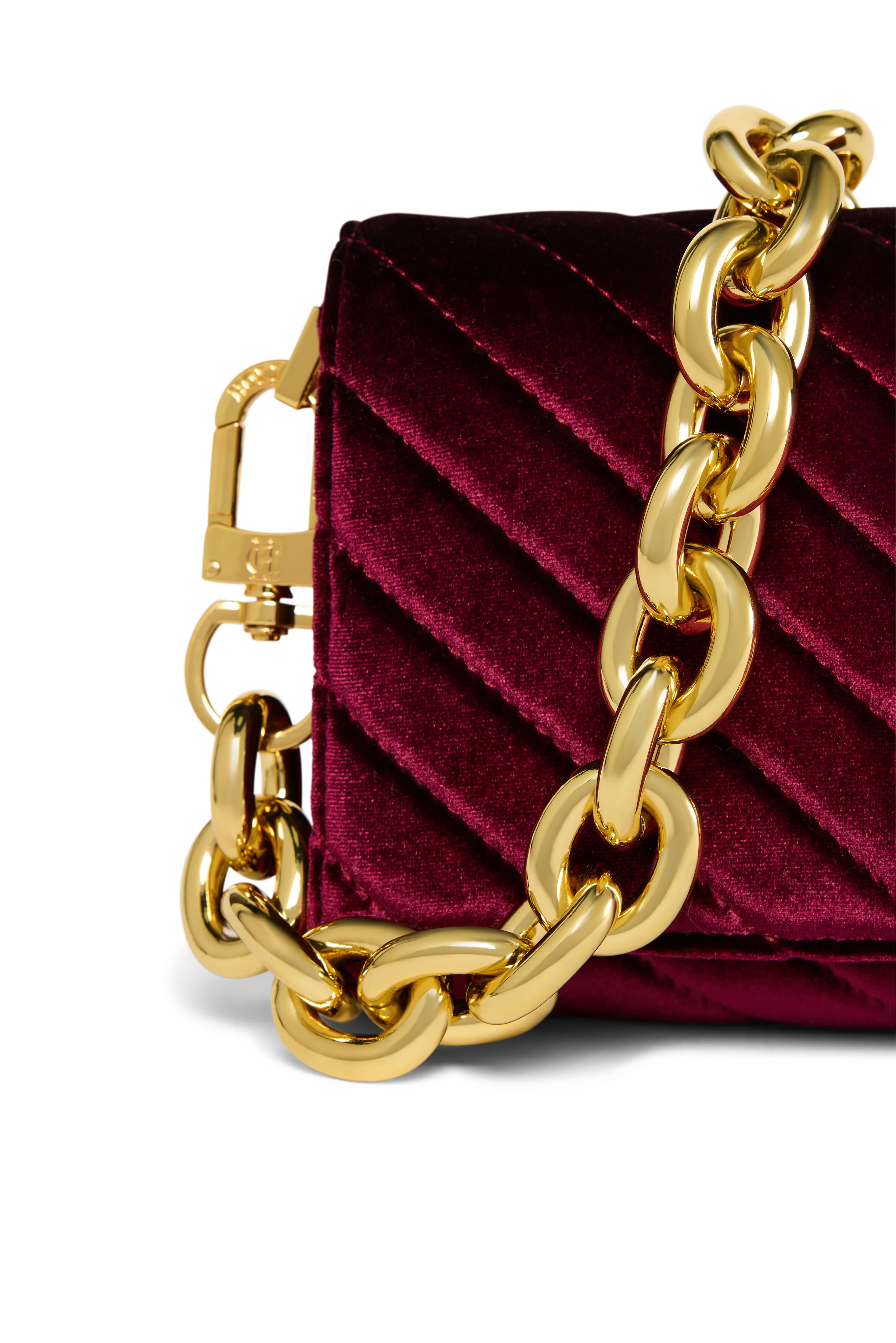 Belgravia Clutch Bag (Merlot Velvet) - Image 5