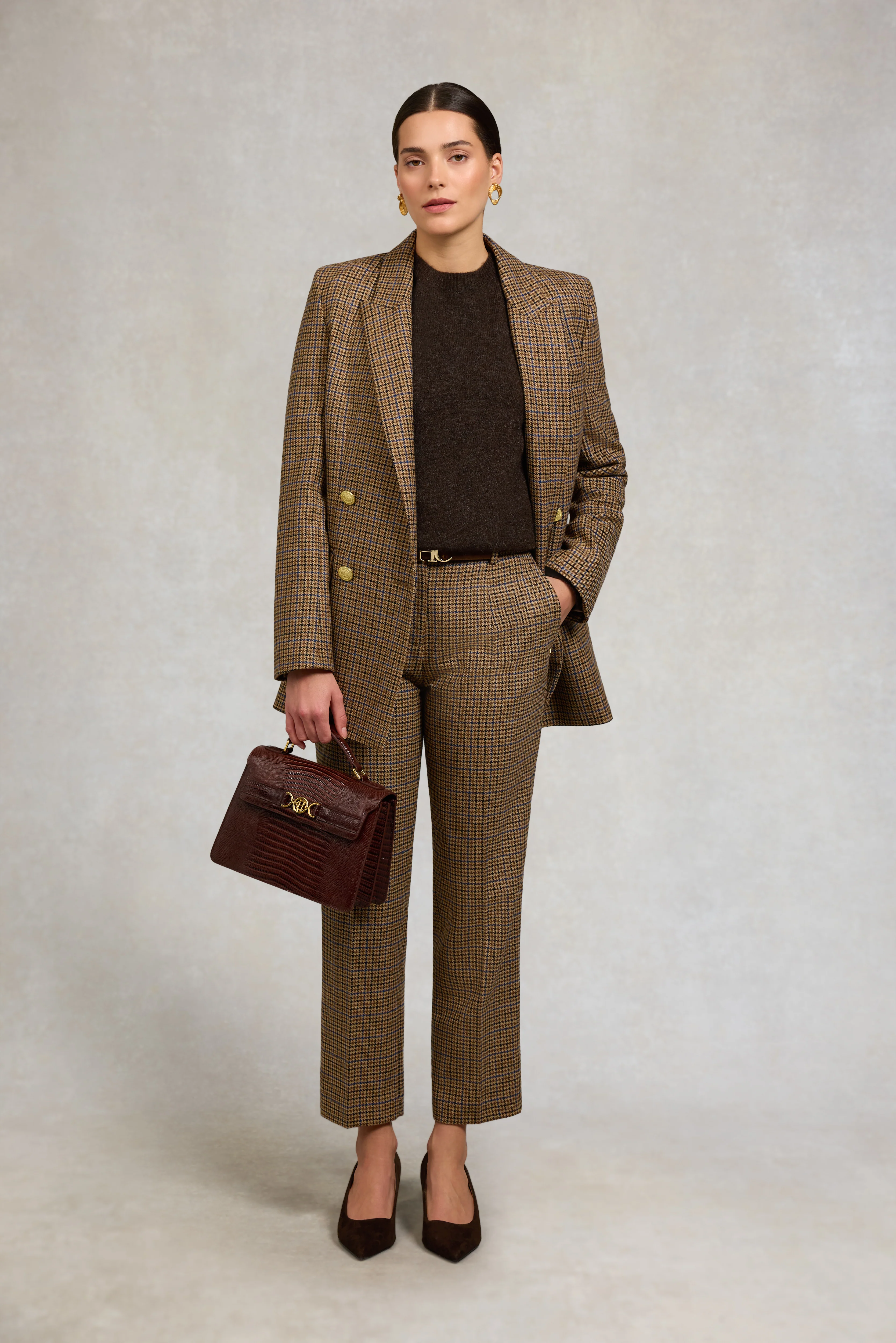 Belgravia Slim Trouser (Abbot Check Tweed) - Image 3