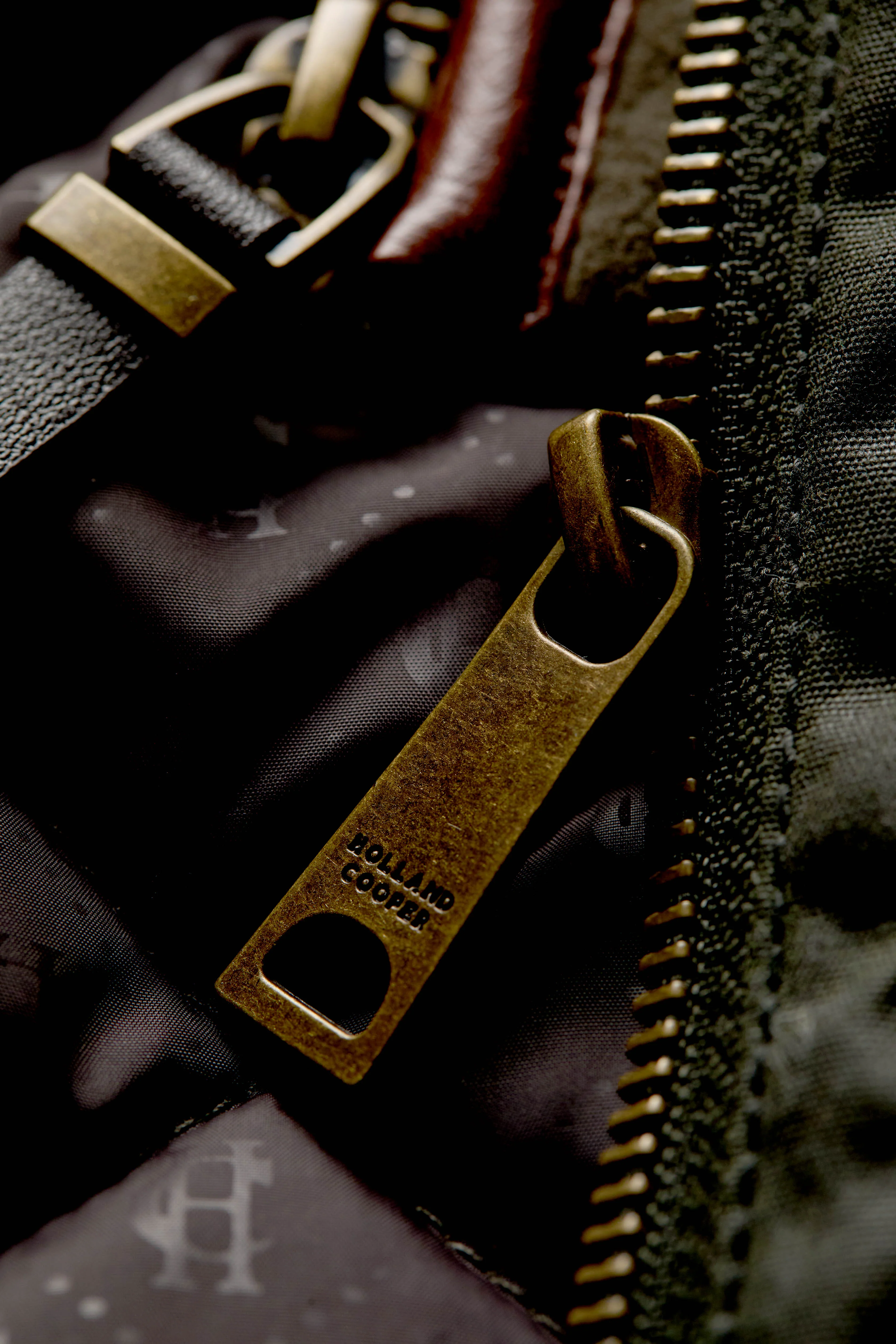 Belted Waxed Jacket (Dark Olive) - Image 8