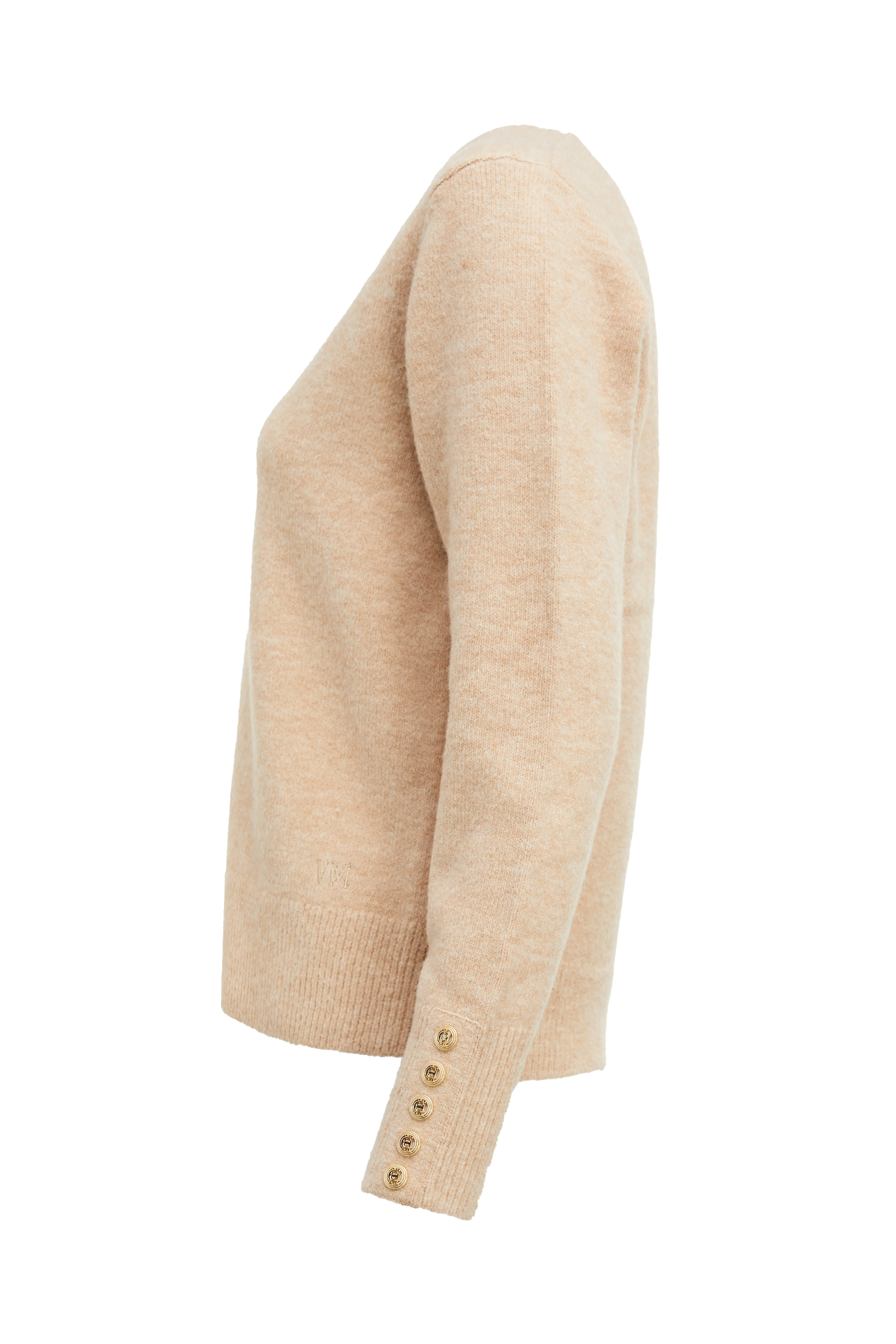 Berkeley V-Neck Knit (Camel) - Image 7