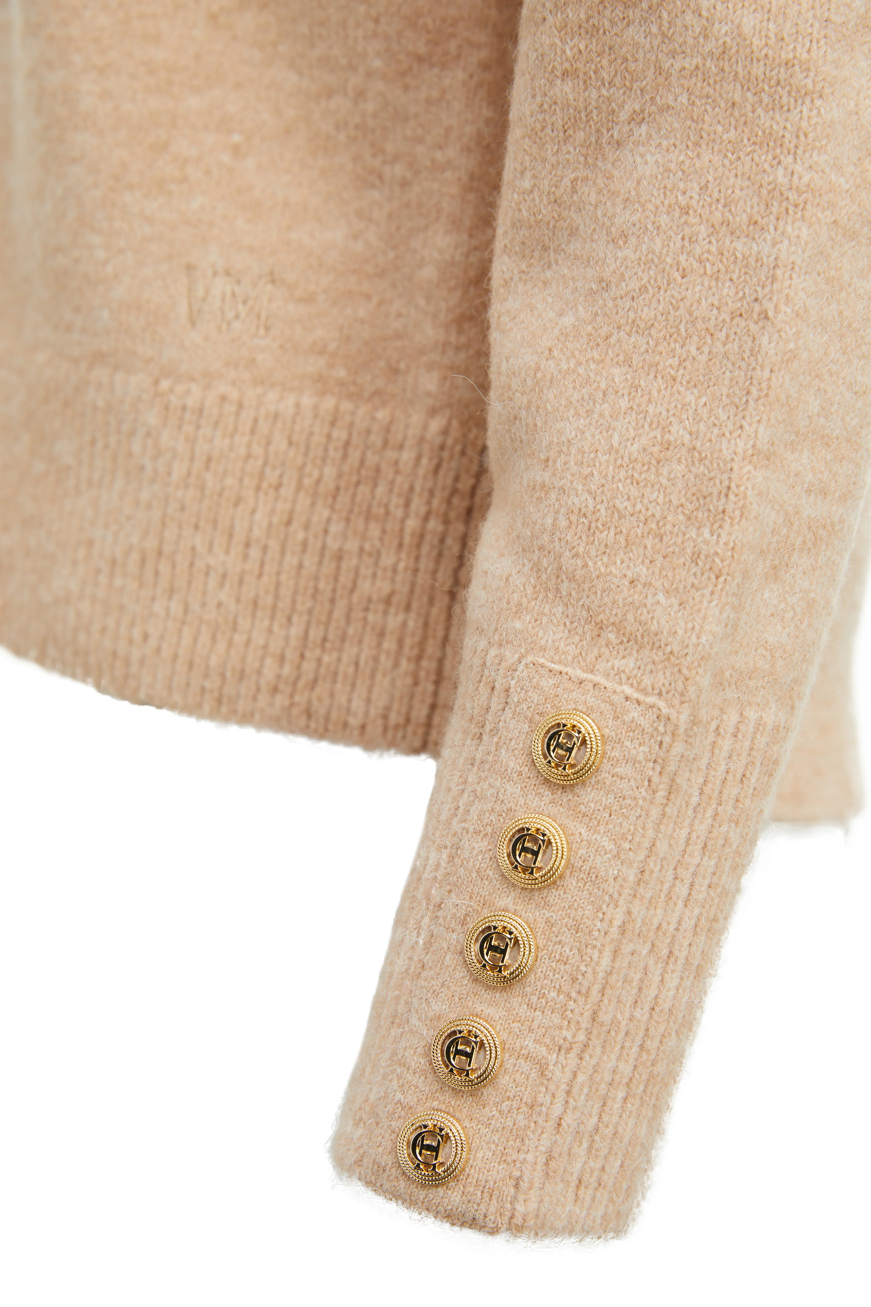 Berkeley V-Neck Knit (Camel) - Image 8