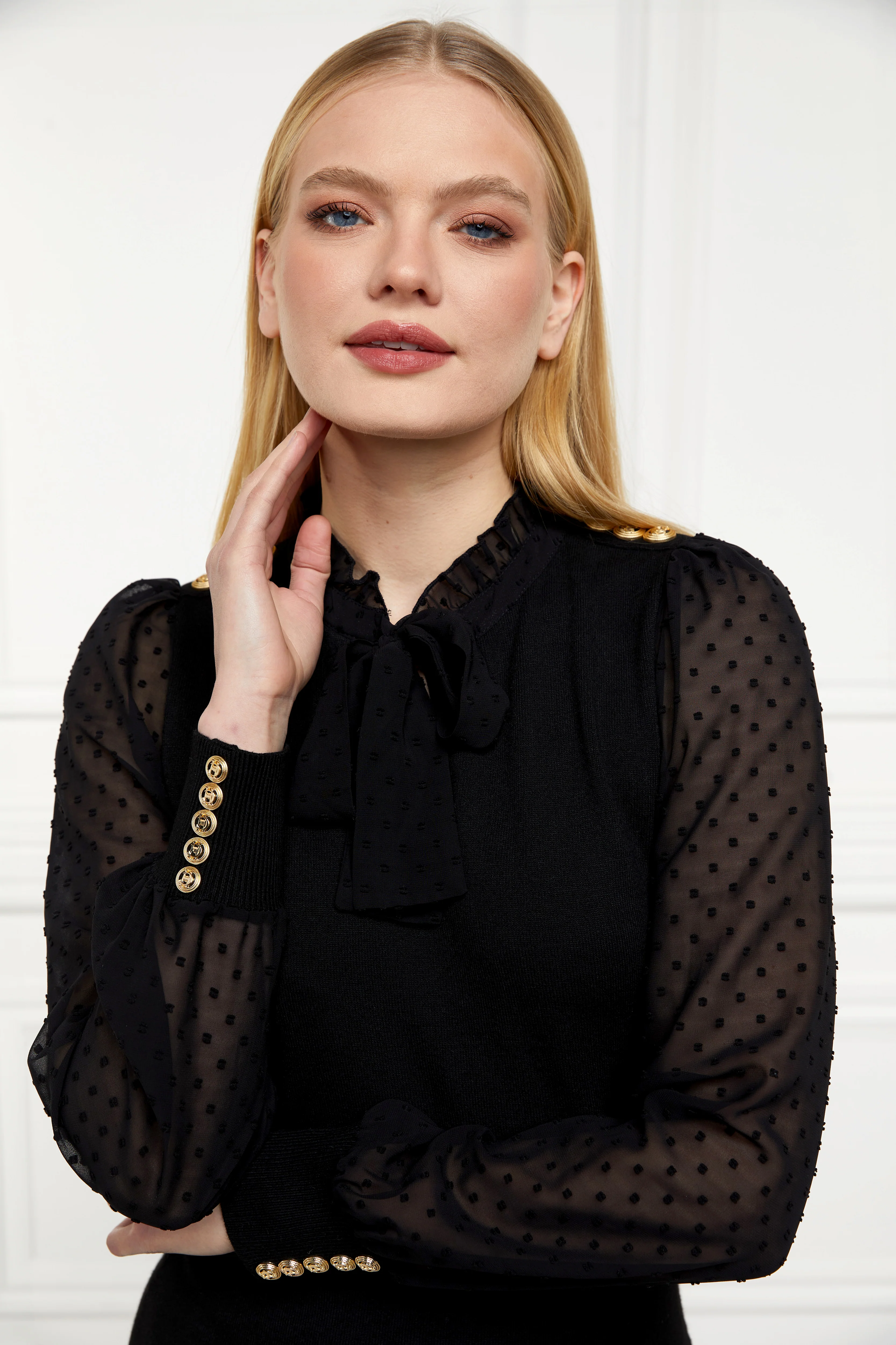 Bethany Mini Dress (Black) - Image 3