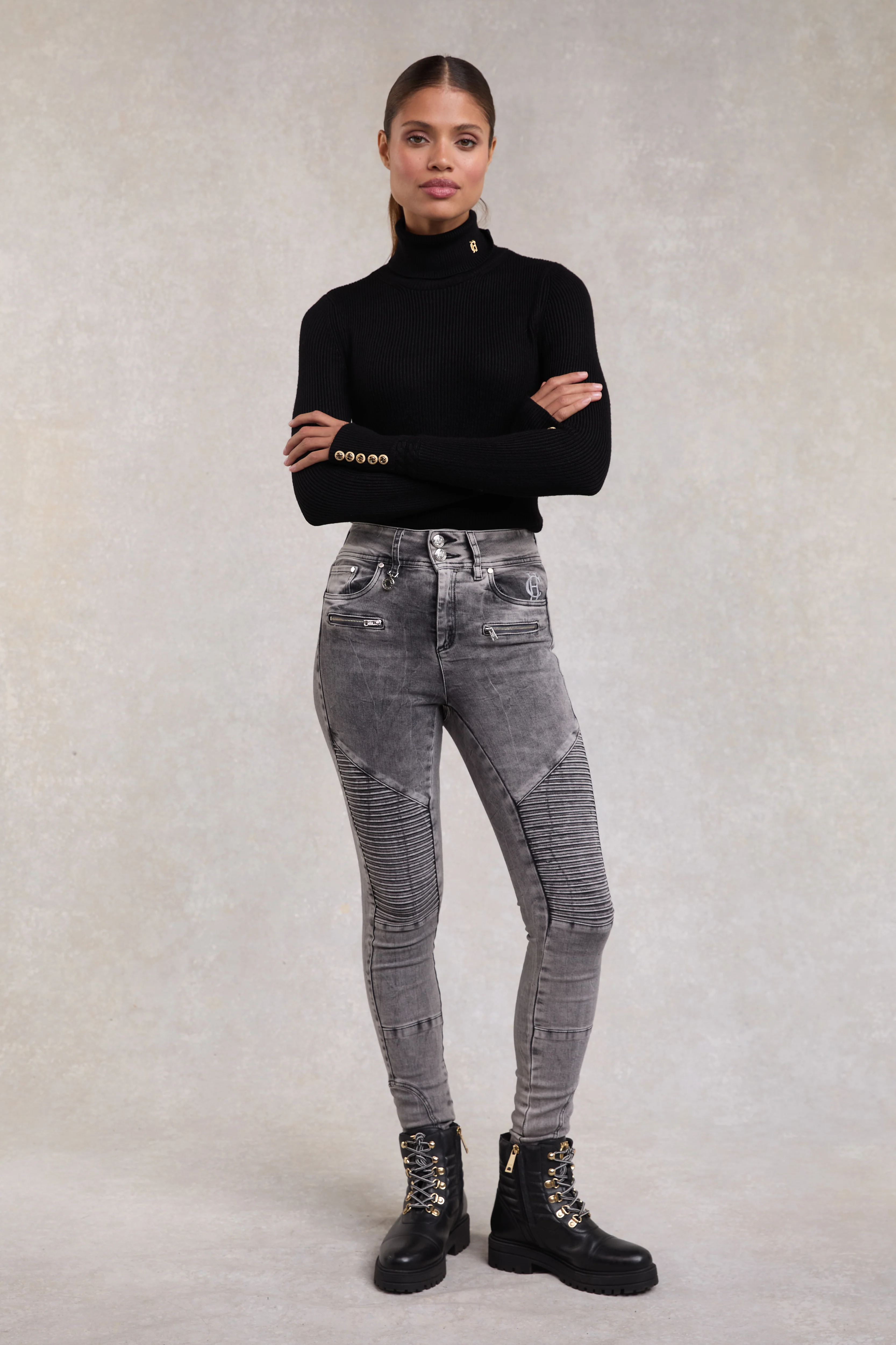 Biker Jean (Ash Grey) - Image 6