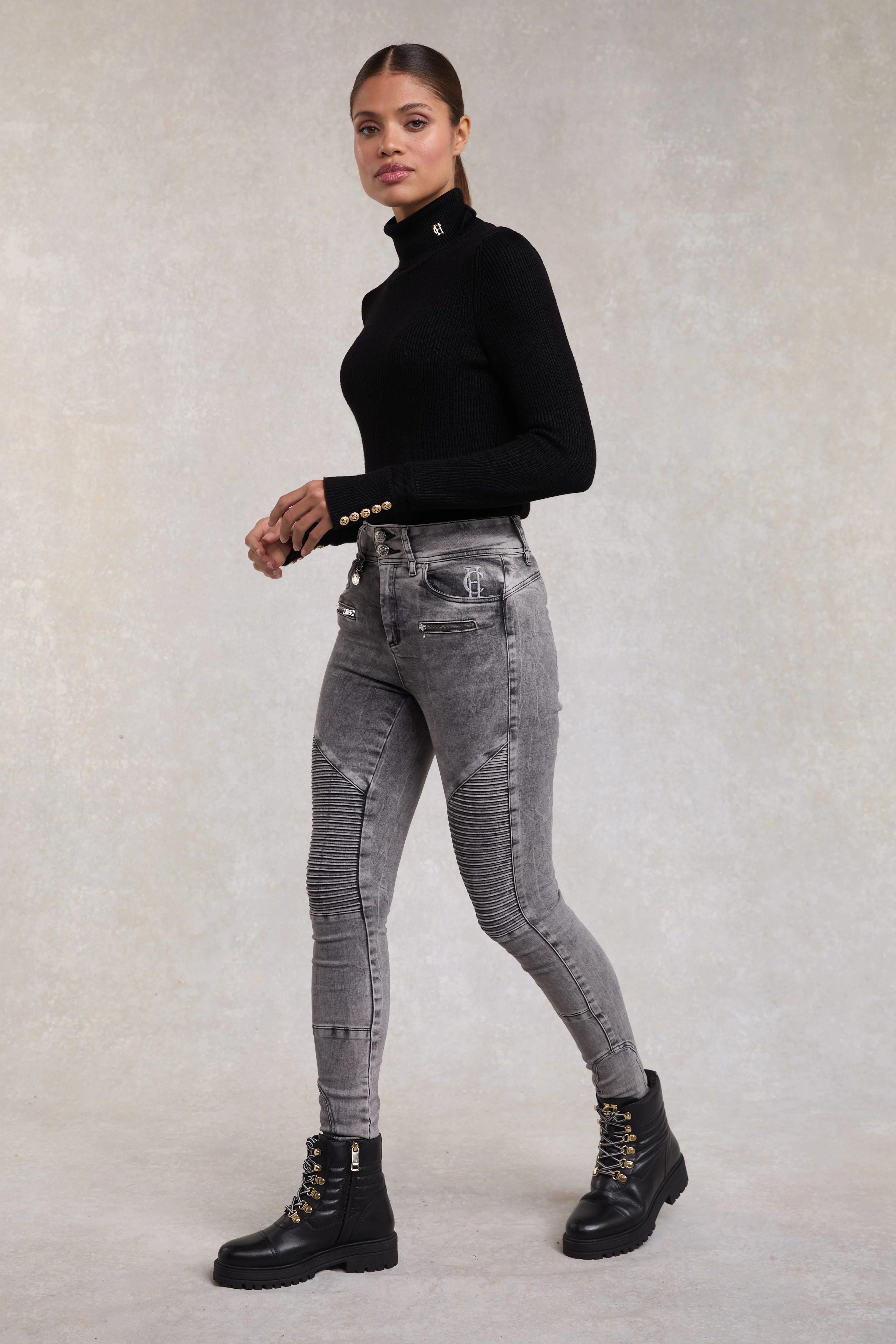 Biker Jean (Ash Grey) - Image 7