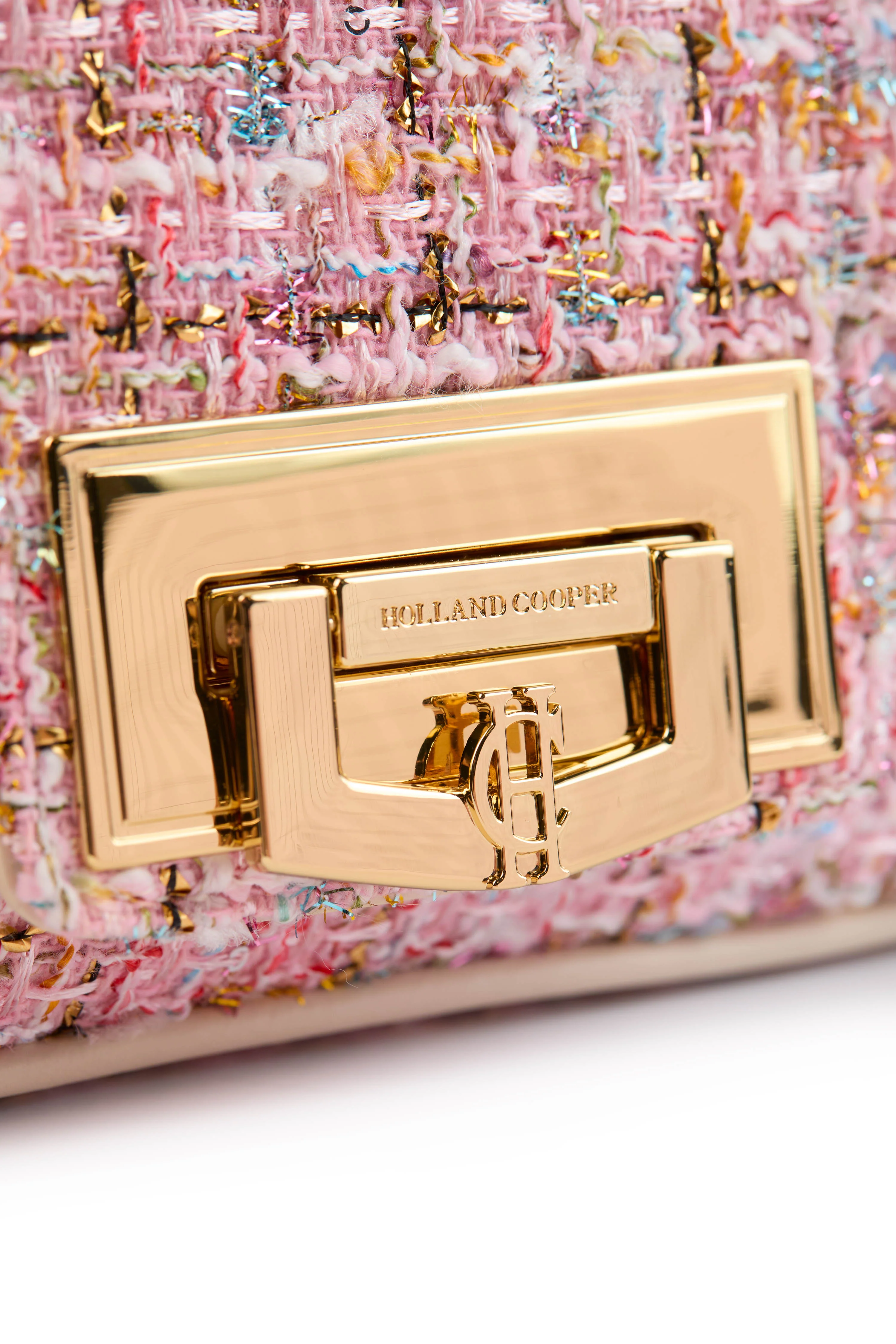 Boucle Crossbody Bag (Pink Sparkle Boucle) - Image 6
