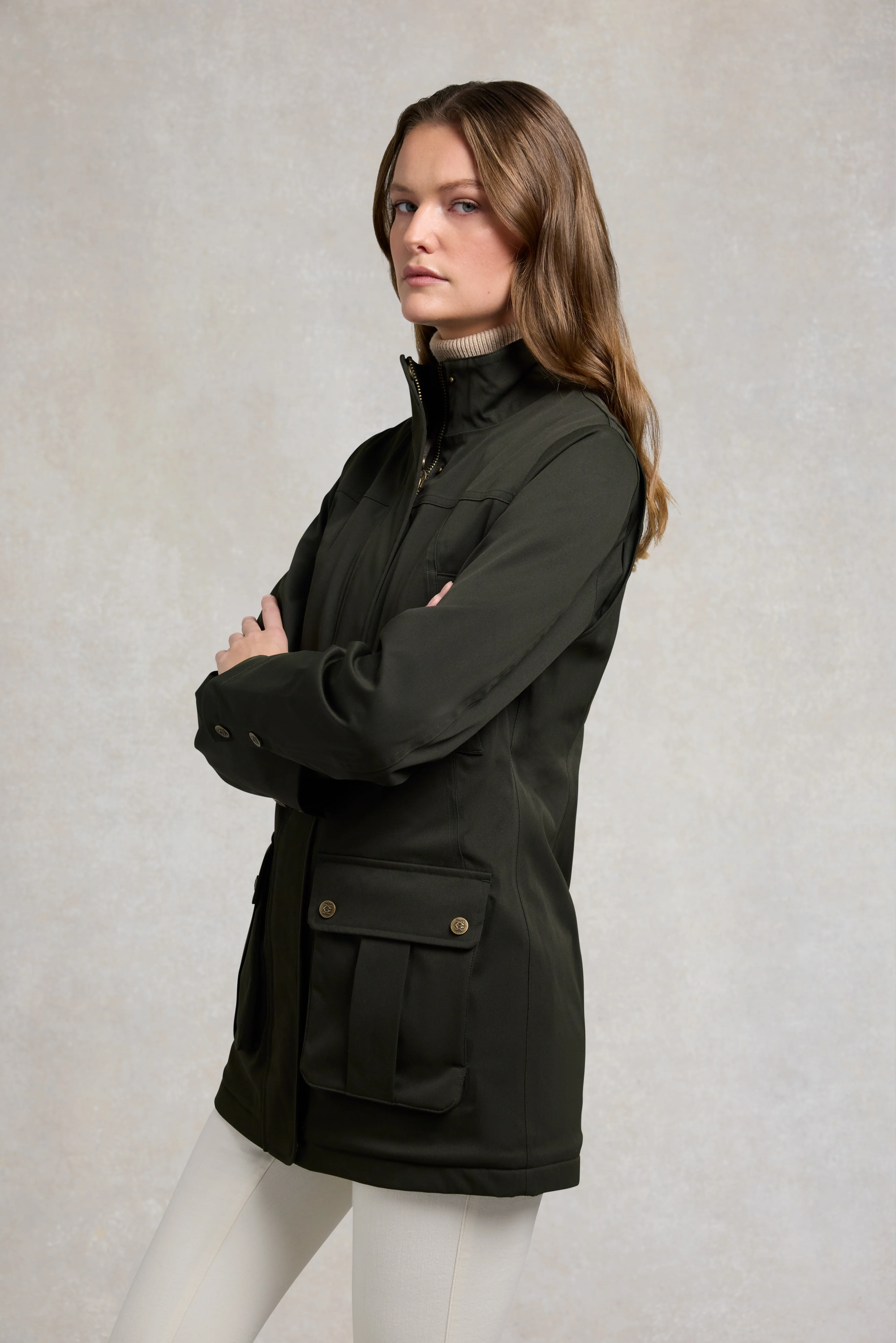 Bramwell Waterproof Country Coat (Khaki) - Image 6