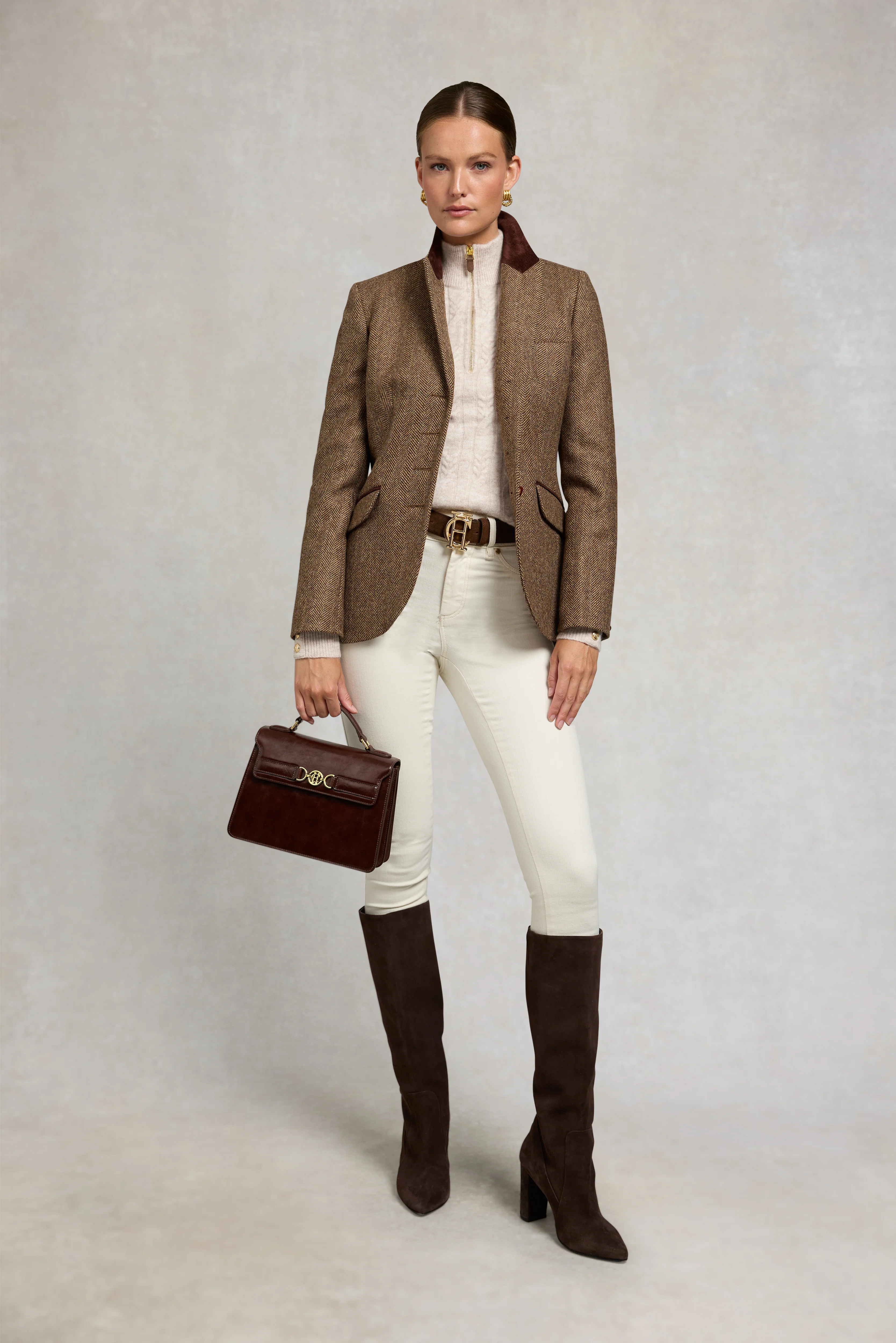 Bridget Quarter Zip Knit (Barley) - Image 3