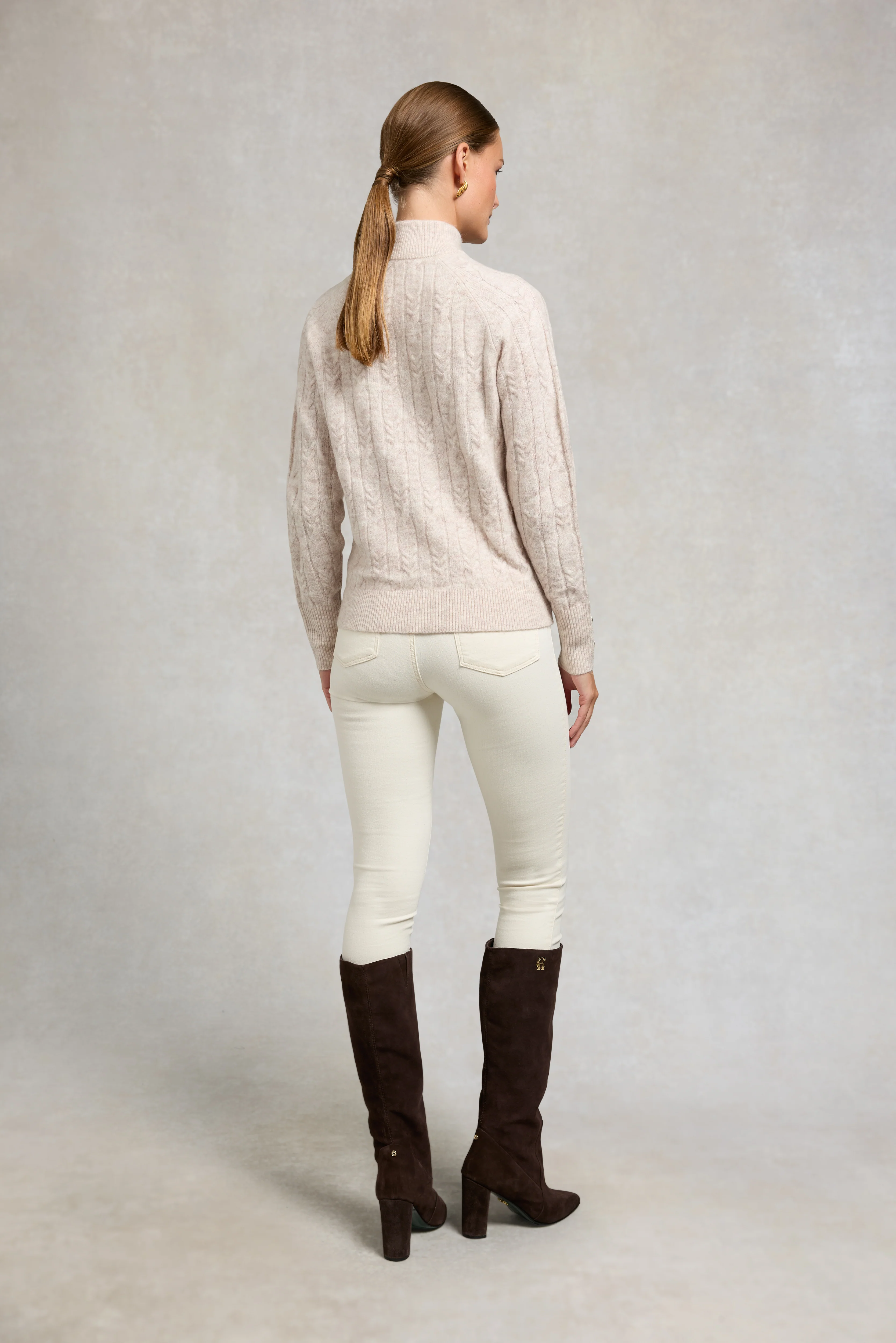Bridget Quarter Zip Knit (Barley) - Image 5