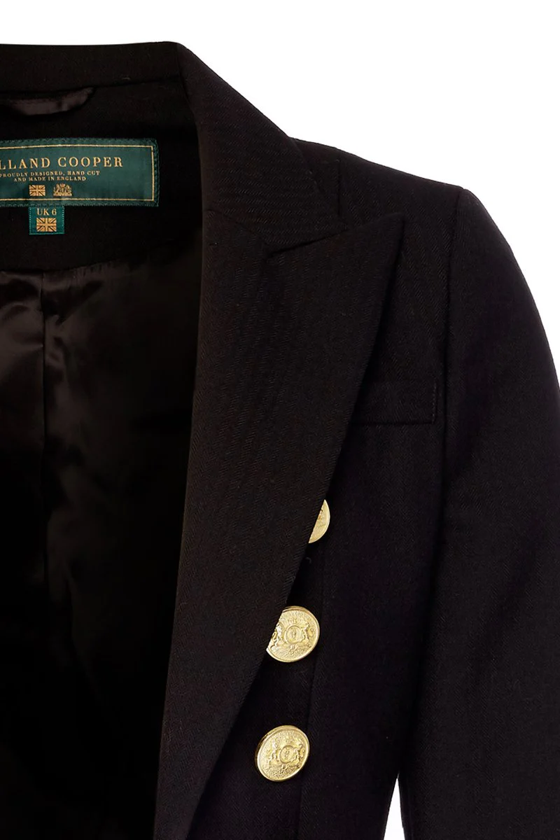 Brompton Jacket (Black Barathea) - Image 10