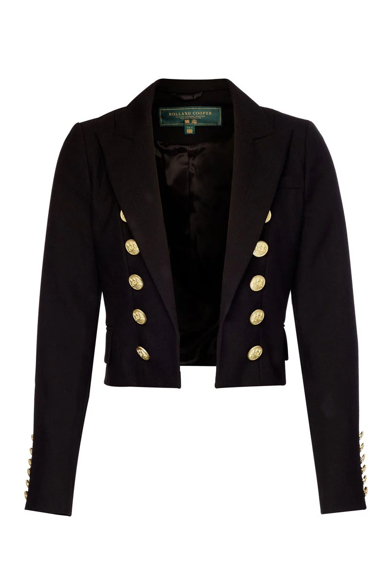 Brompton Jacket (Black Barathea) - Image 4