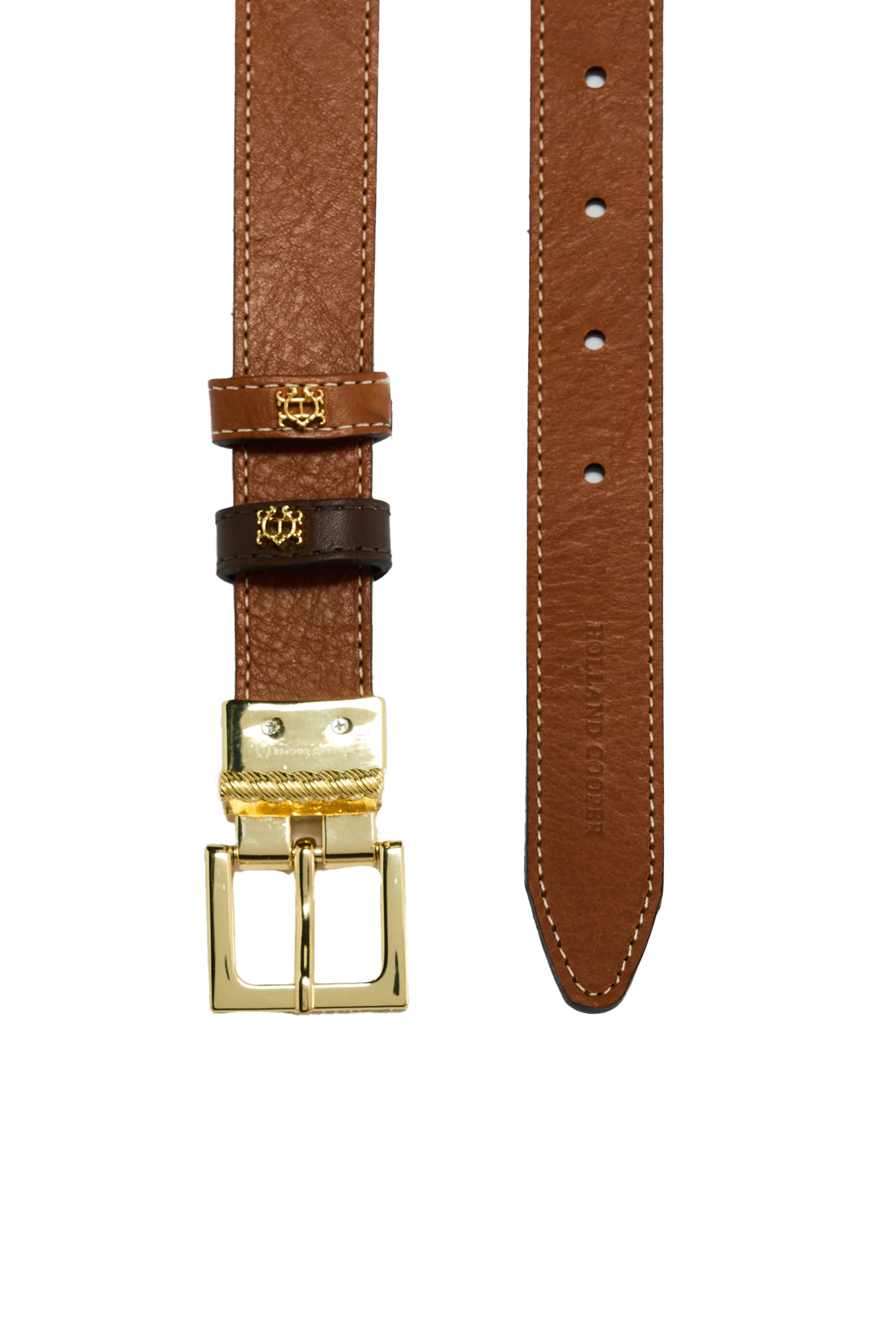 Buckingham Slim Belt (Tan Chocolate) - Image 5