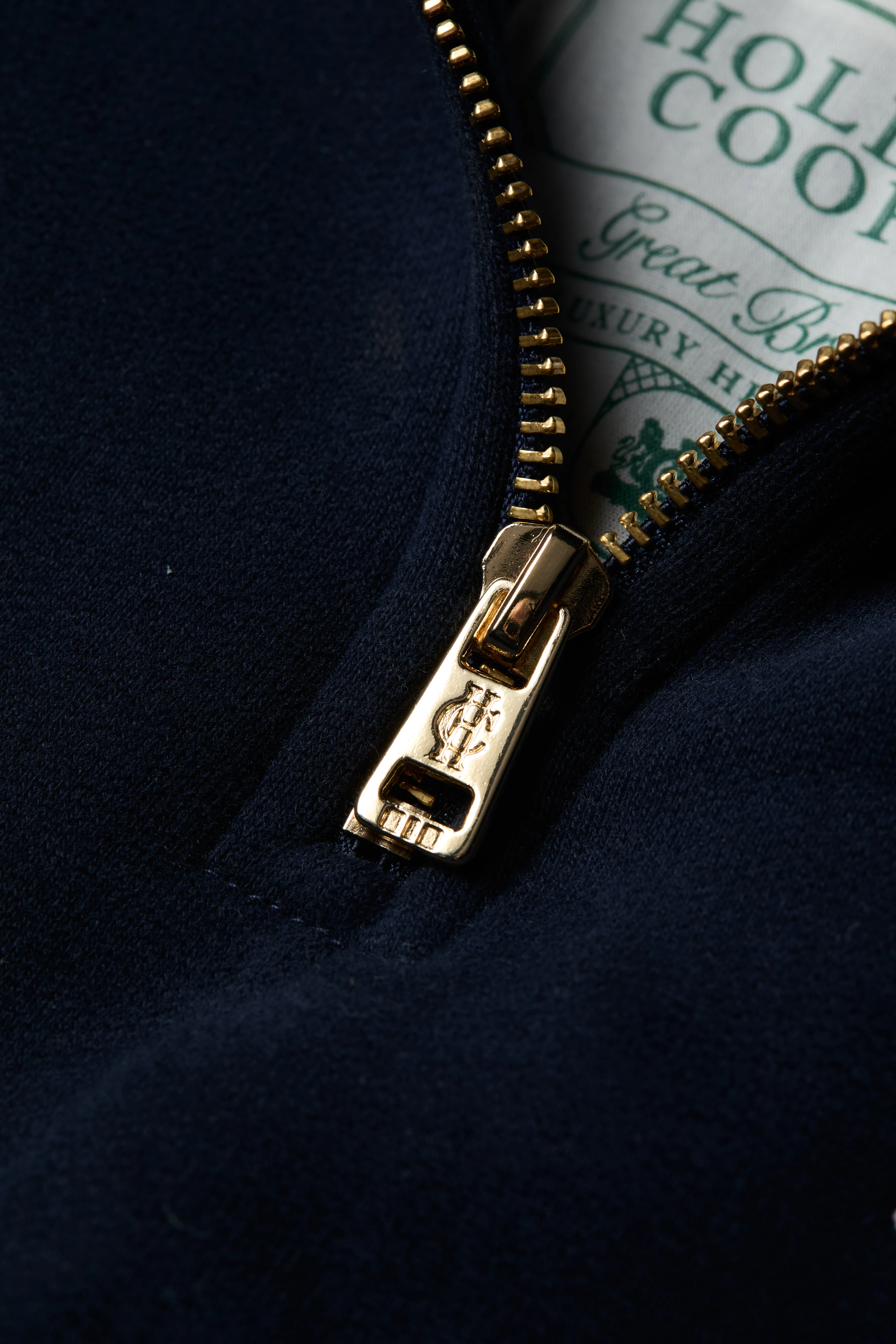 Burford Quarter Zip Neck Sweat (Ink Navy) - Image 7