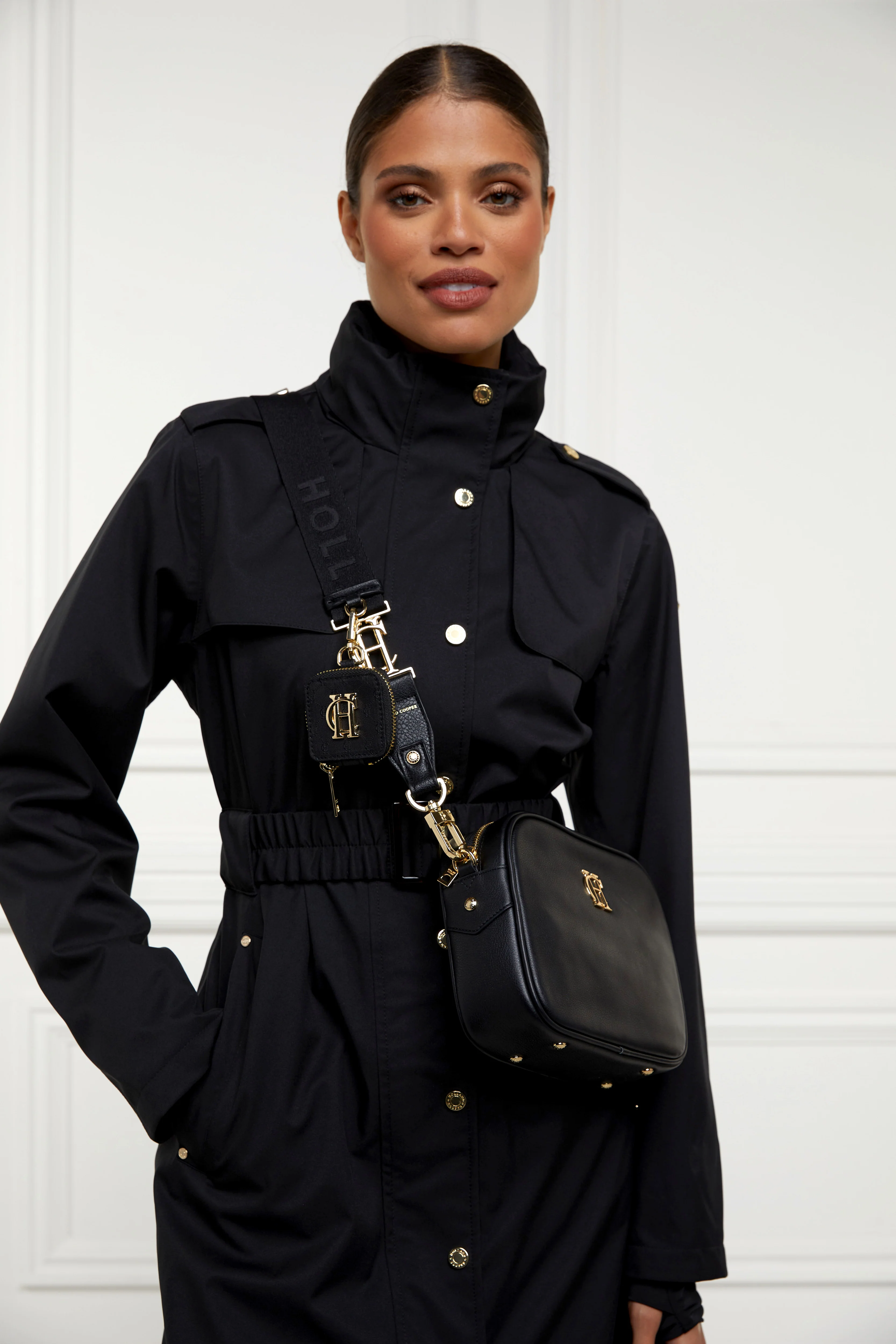 Burghley Bag Strap (Black Monogram) - Image 2