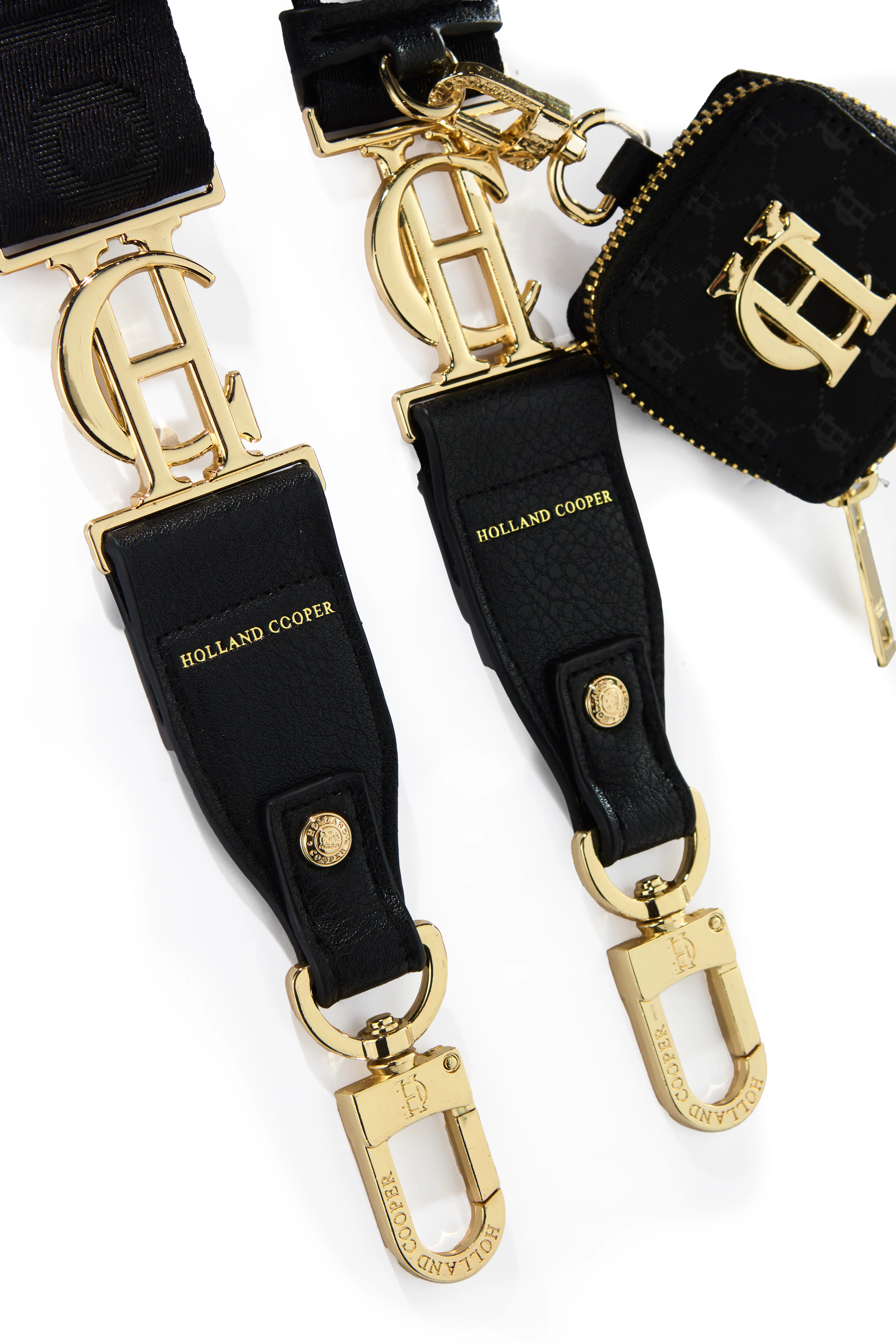 Burghley Bag Strap (Black Monogram) - Image 4
